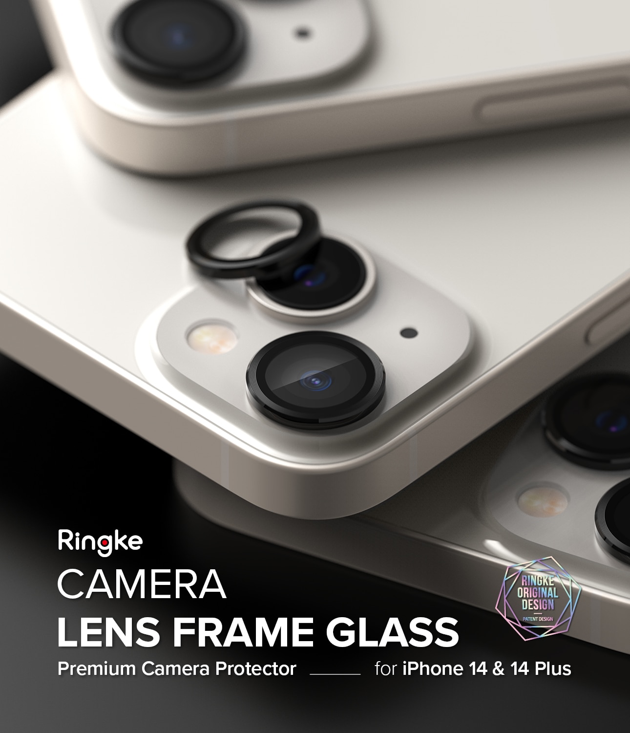 Camera Lens Frame Glass iPhone 14 Black
