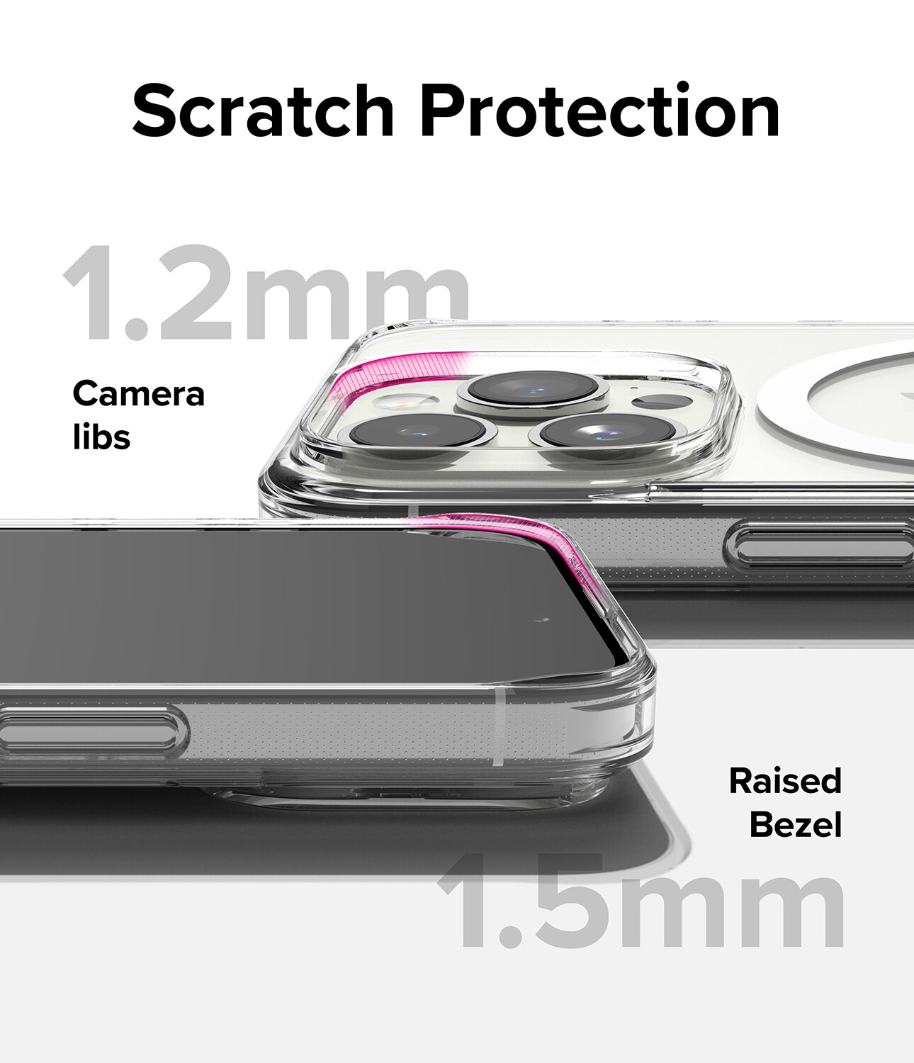 Fusion Magnetic Case iPhone 15 Pro  Transparent