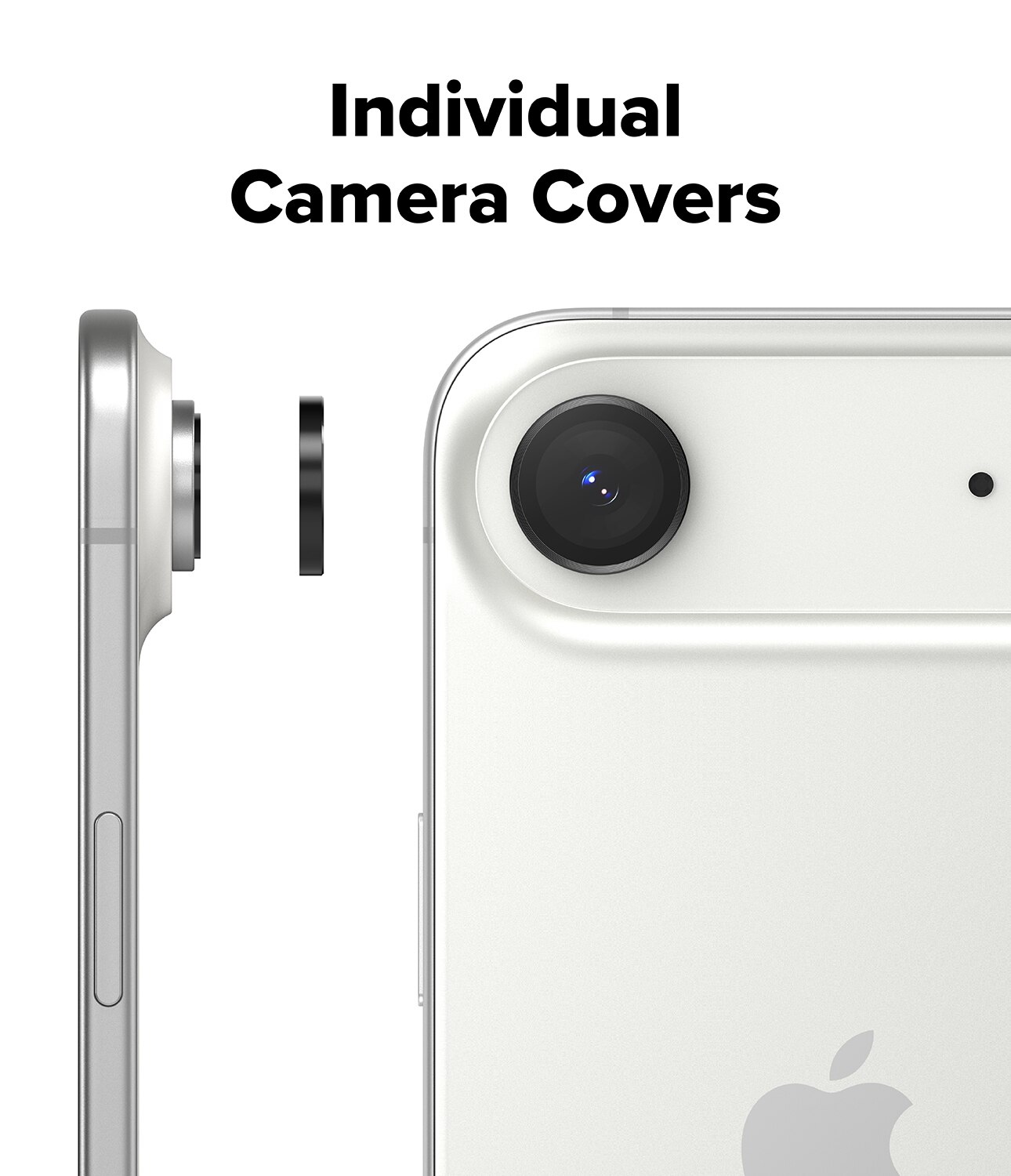 Camera Lens Frame Glass (2 Stück) iPhone 17 Air Black