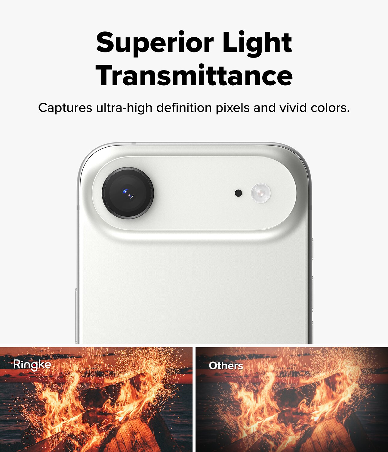 Camera Lens Frame Glass (2 Stück) iPhone 17 Air Black