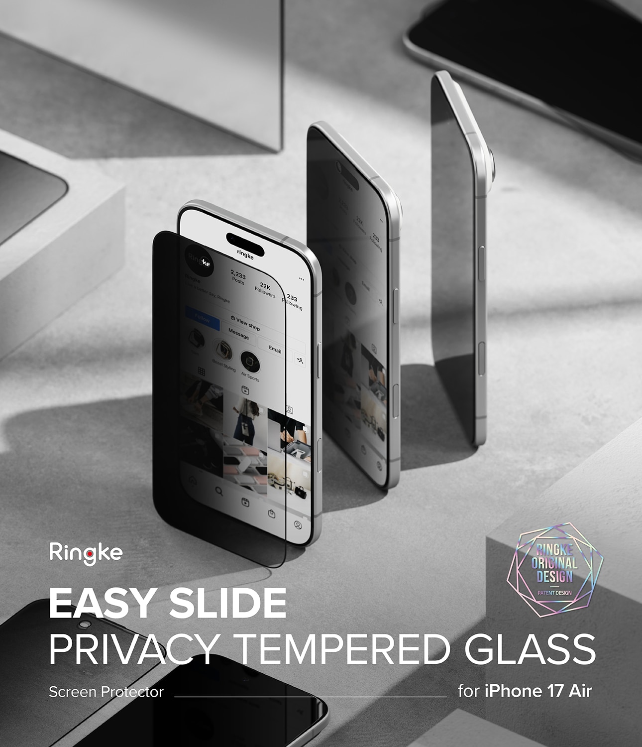 Easy Slide Privacy Glass (2 Stück) iPhone 17 Air
