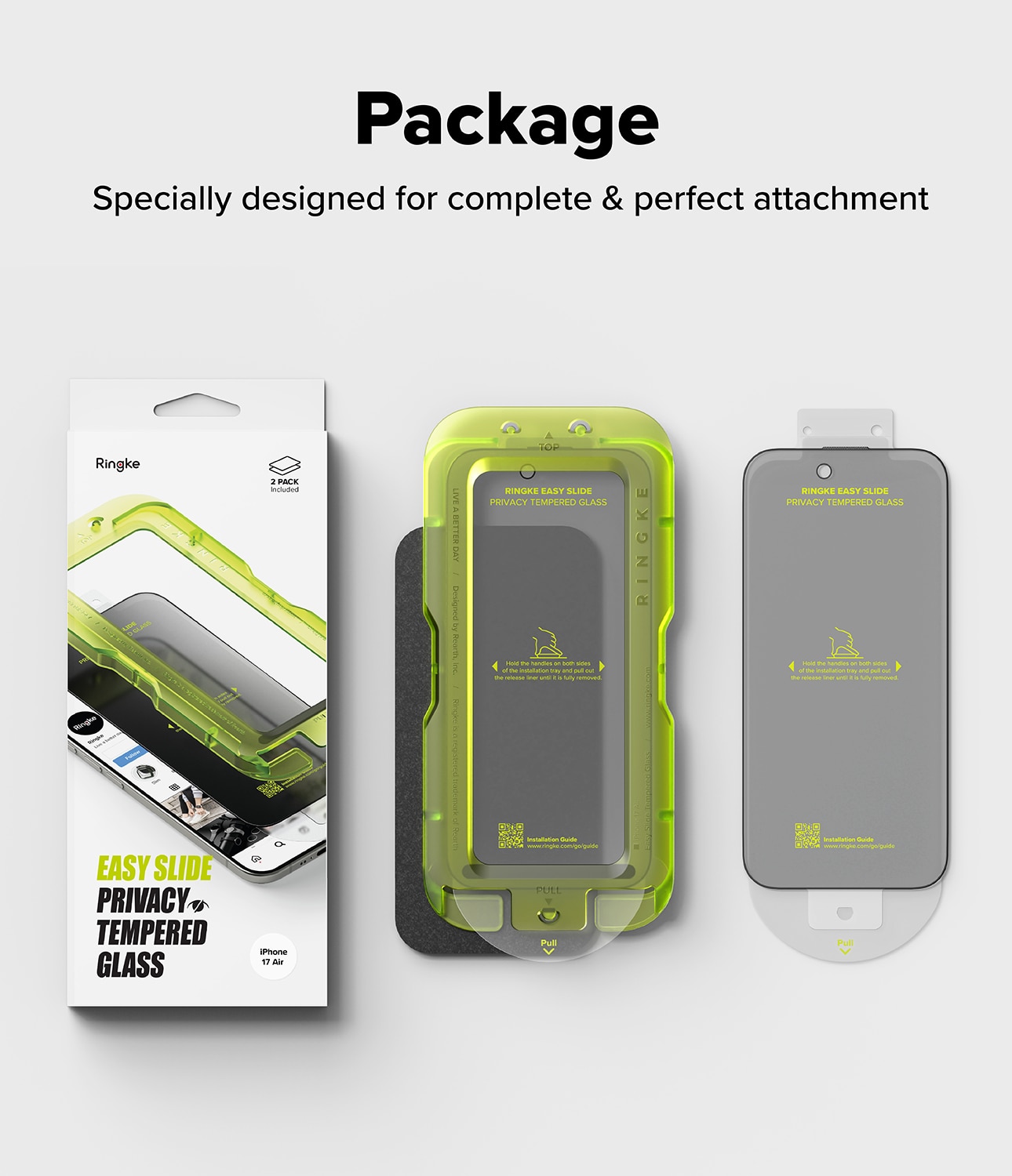Easy Slide Privacy Glass (2 Stück) iPhone 17 Air