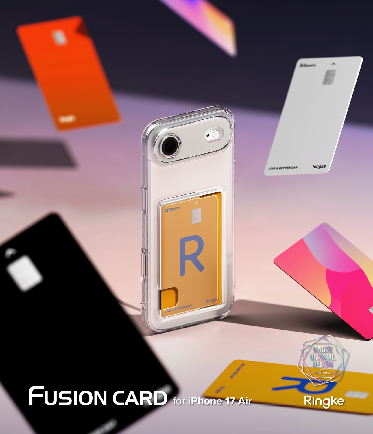 Fusion Card Case iPhone 17 Air Transparent
