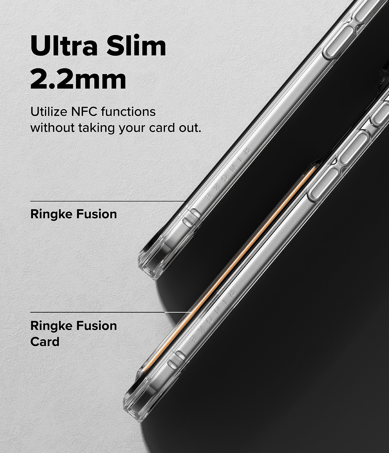 Fusion Card Case iPhone 17 Air Transparent