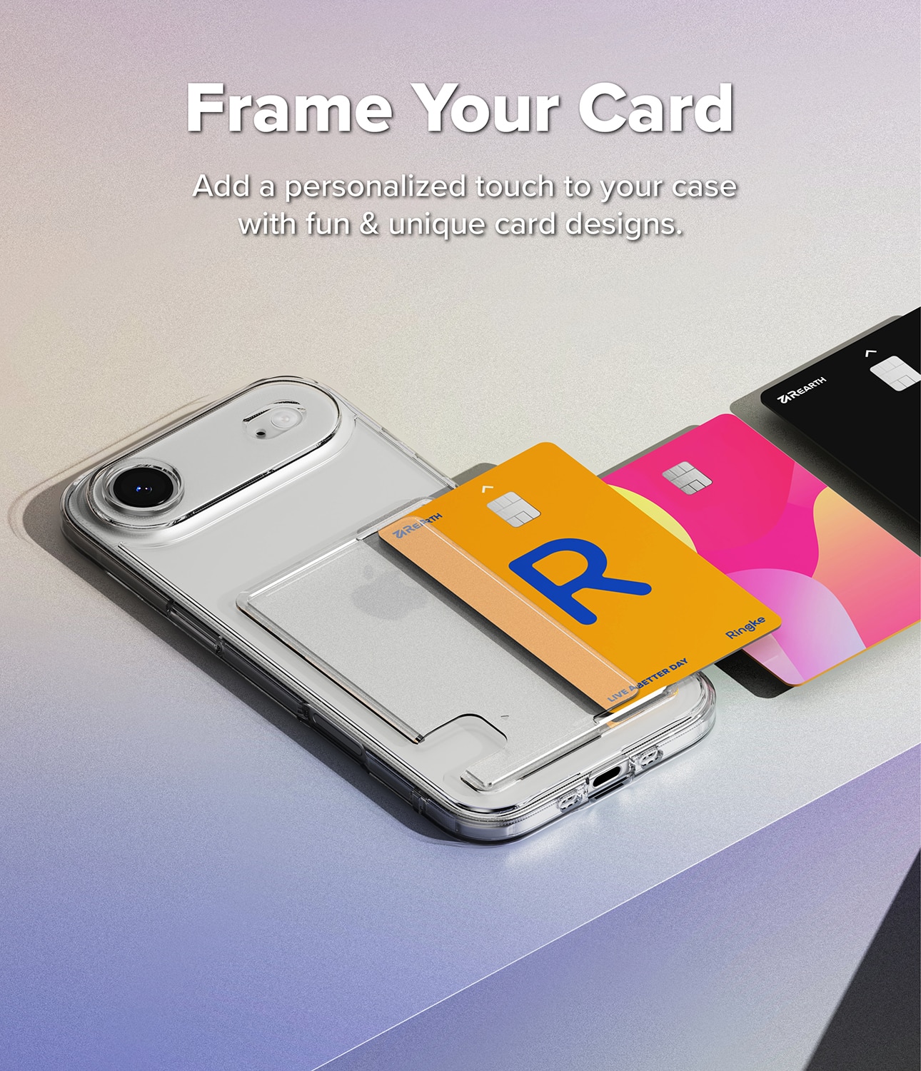 Fusion Card Case iPhone 17 Air Transparent