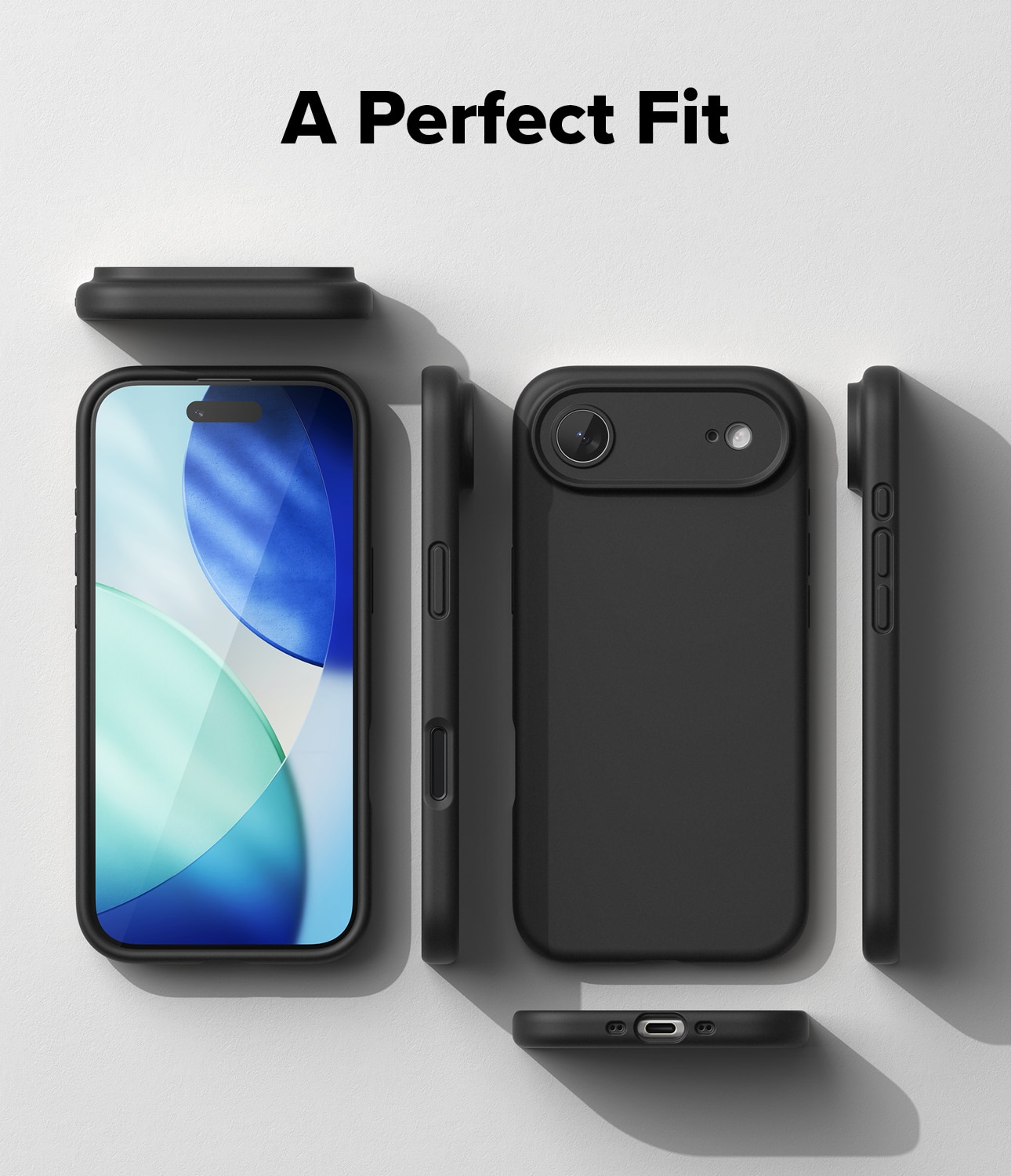Silicone Magnetic Case iPhone 17 Air Black