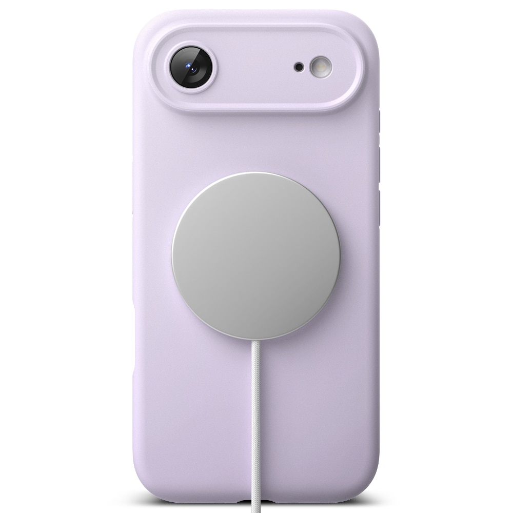Silicone Magnetic Case iPhone 17 Air Light Purple