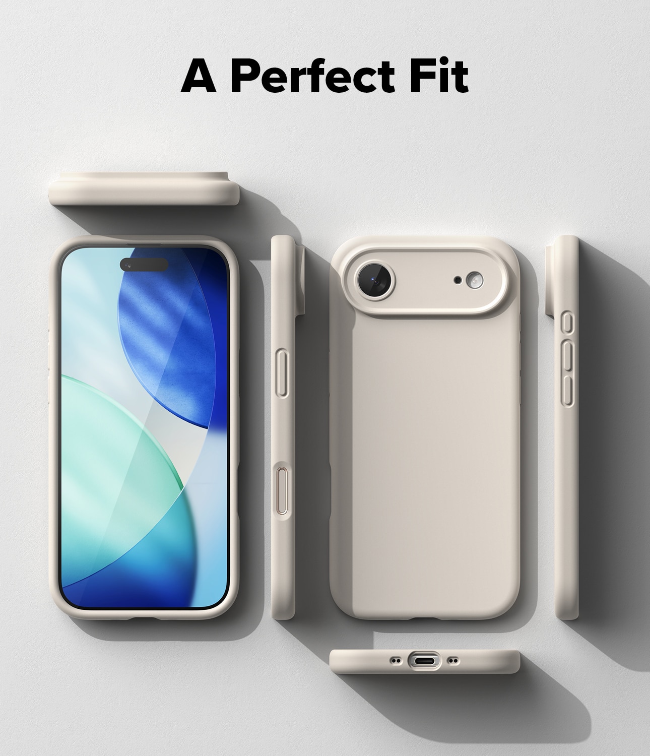 Silicone Magnetic Case iPhone 17 Air Stone