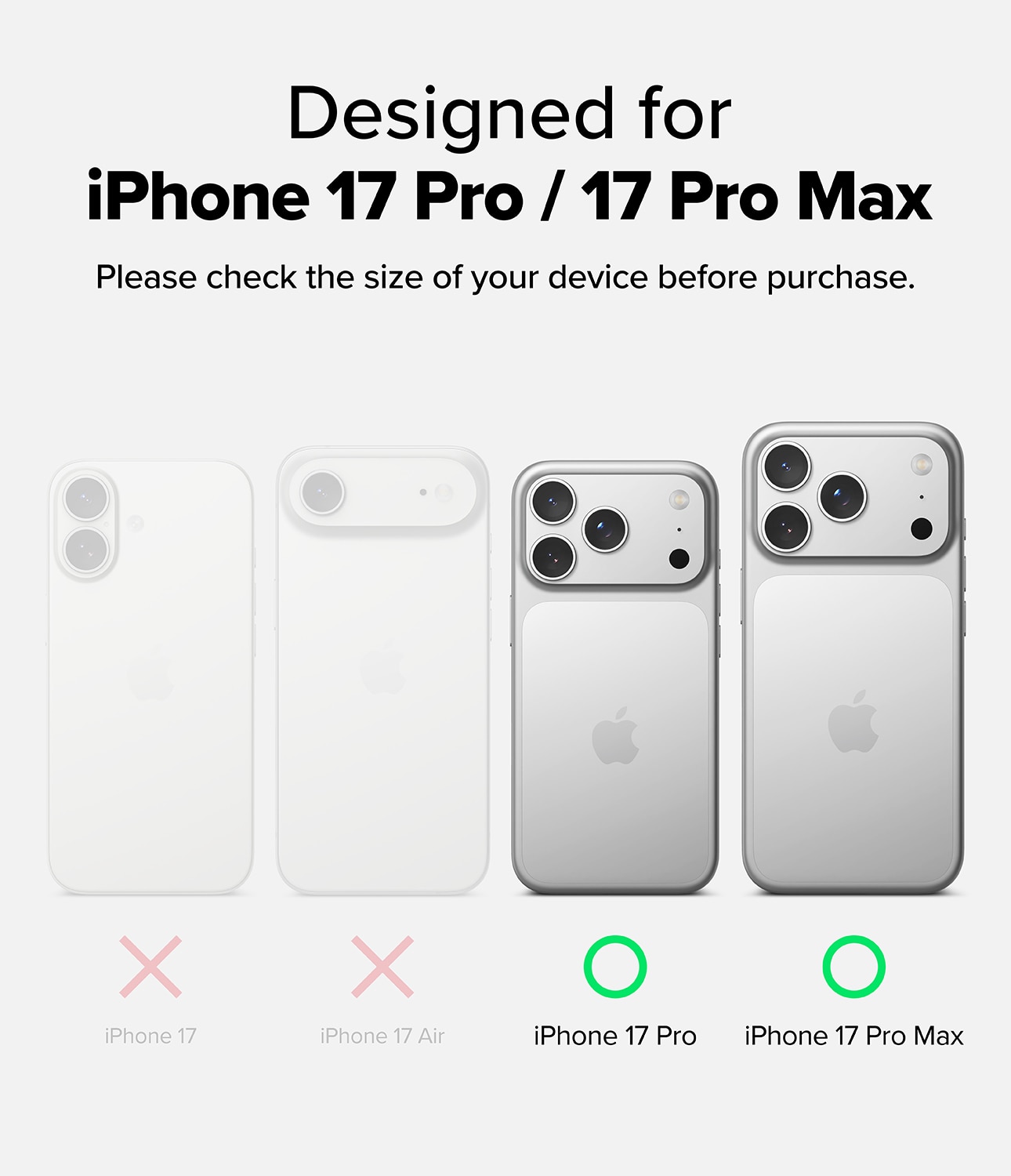 Camera Lens Frame Glass (2 Stück) iPhone 17 Pro Black