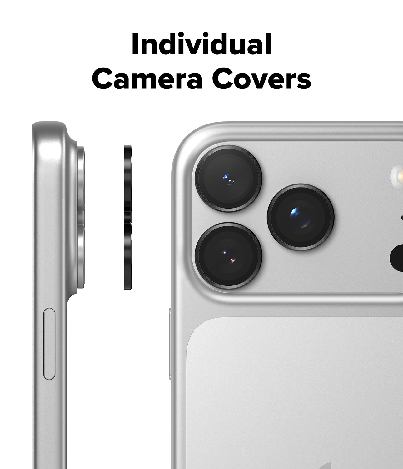 Camera Lens Frame Glass (2 Stück) iPhone 17 Pro Black