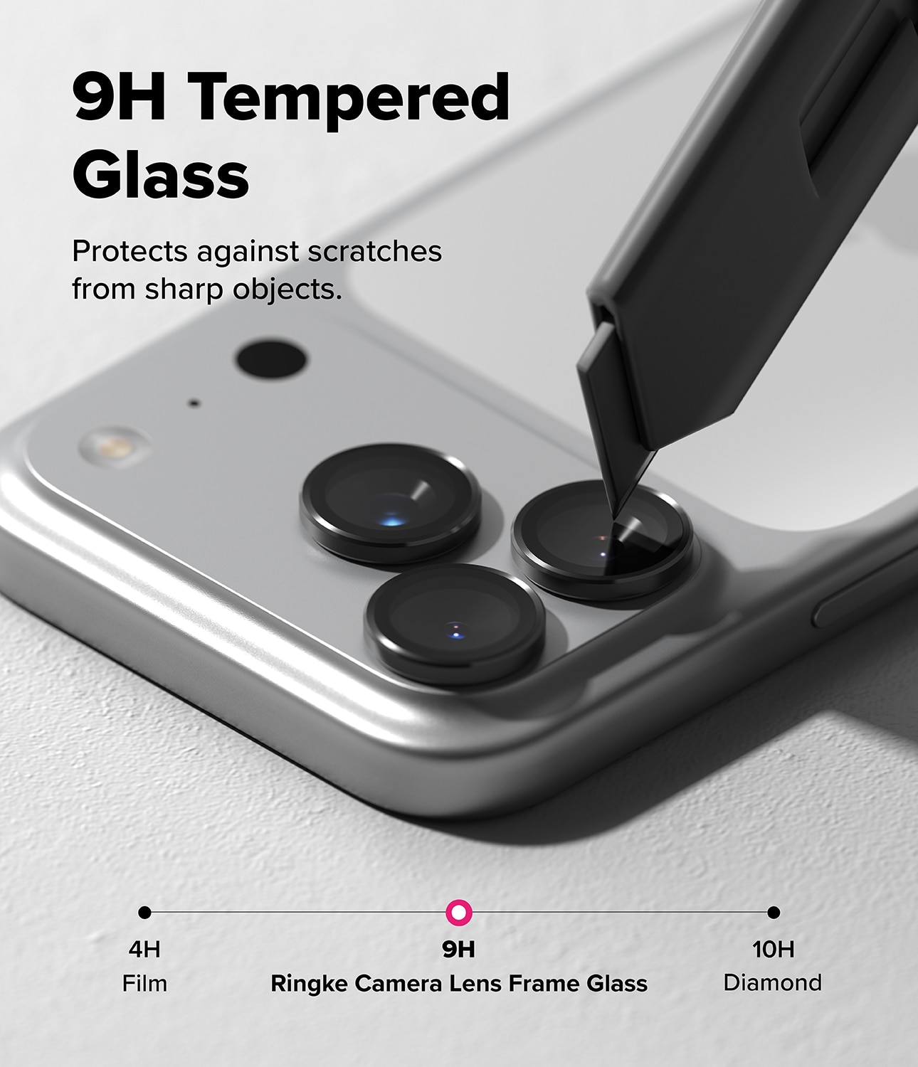 Camera Lens Frame Glass (2 Stück) iPhone 17 Pro Black