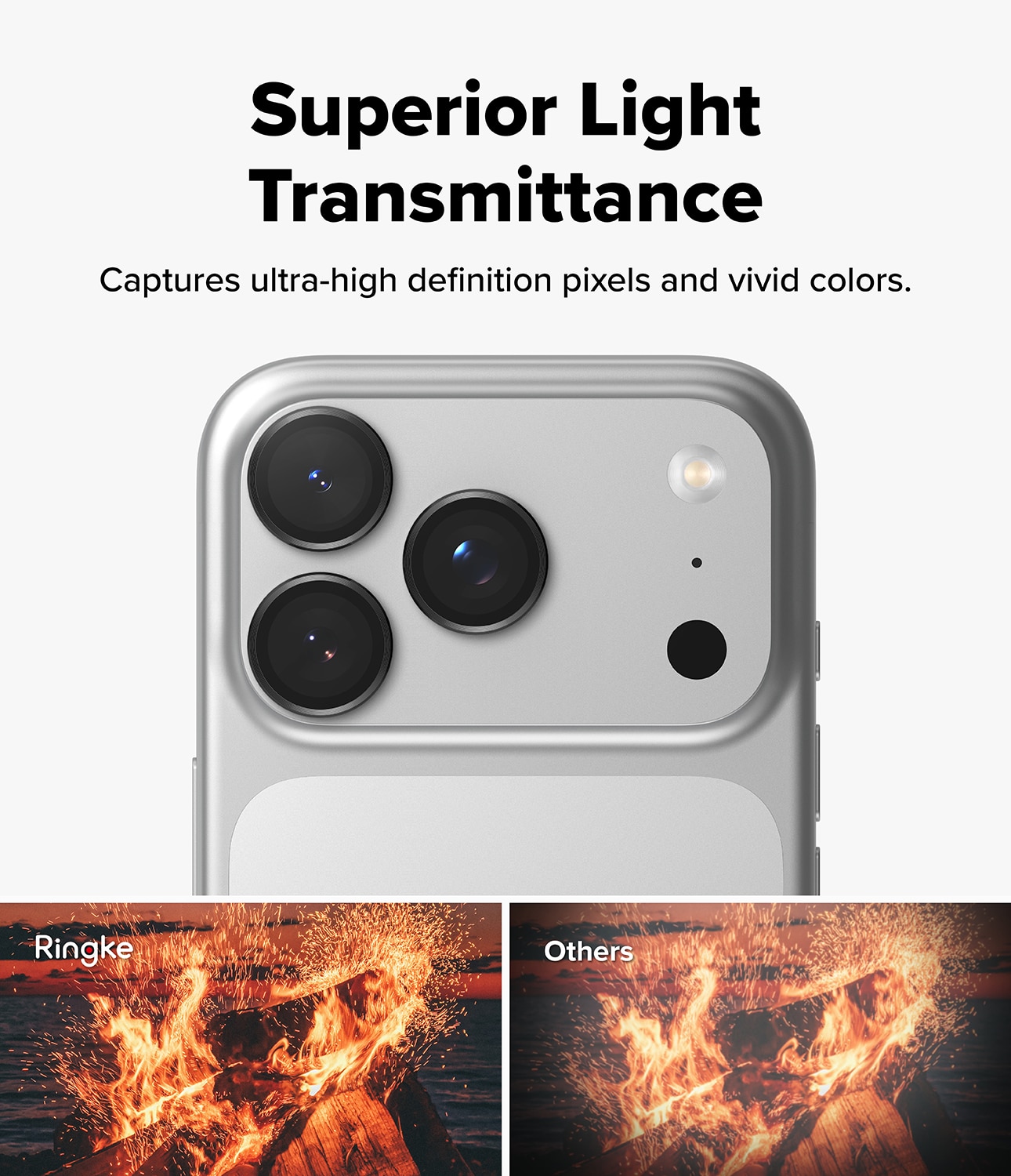 Camera Lens Frame Glass (2 Stück) iPhone 17 Pro Black