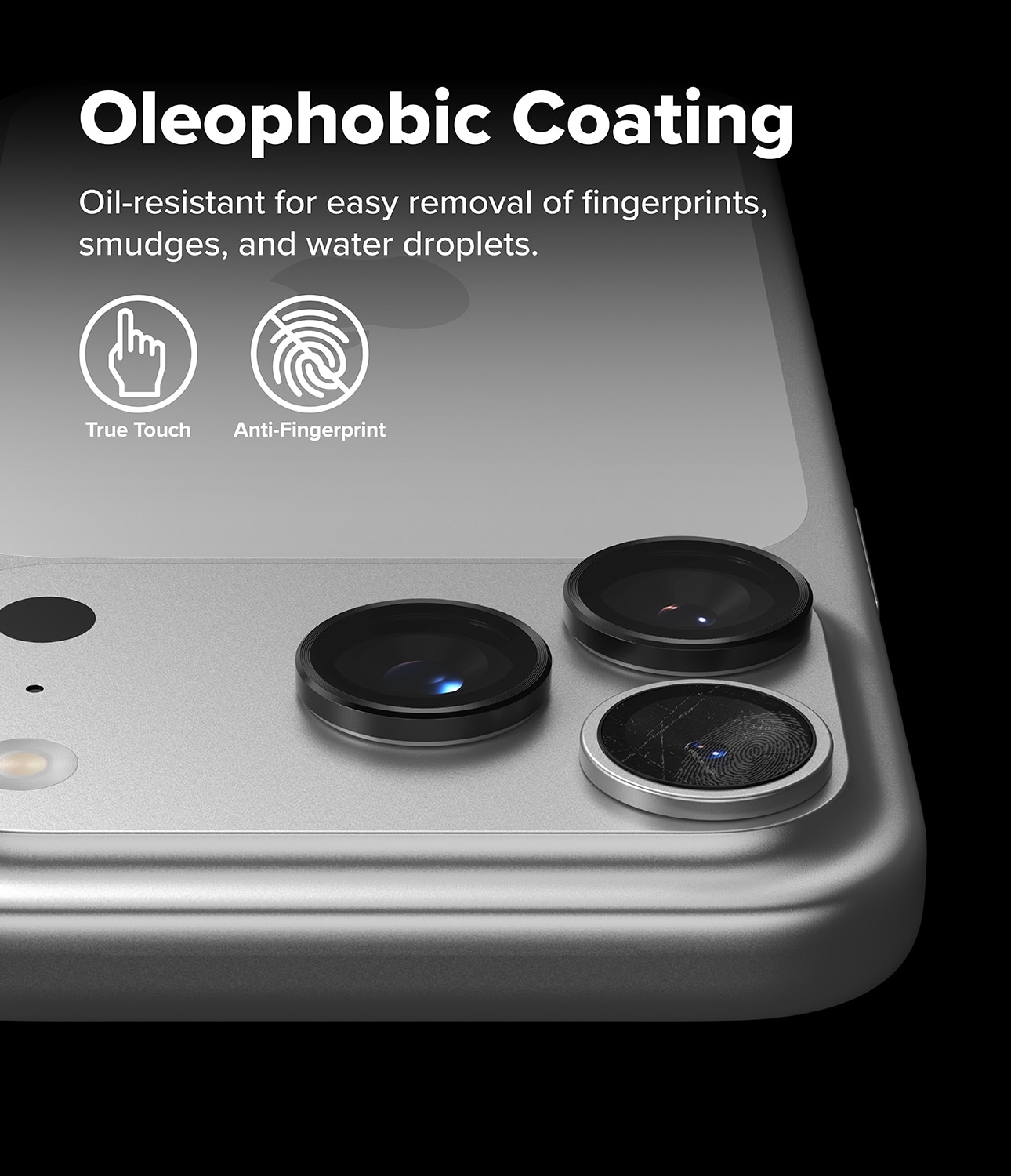 Camera Lens Frame Glass (2 Stück) iPhone 17 Pro Black