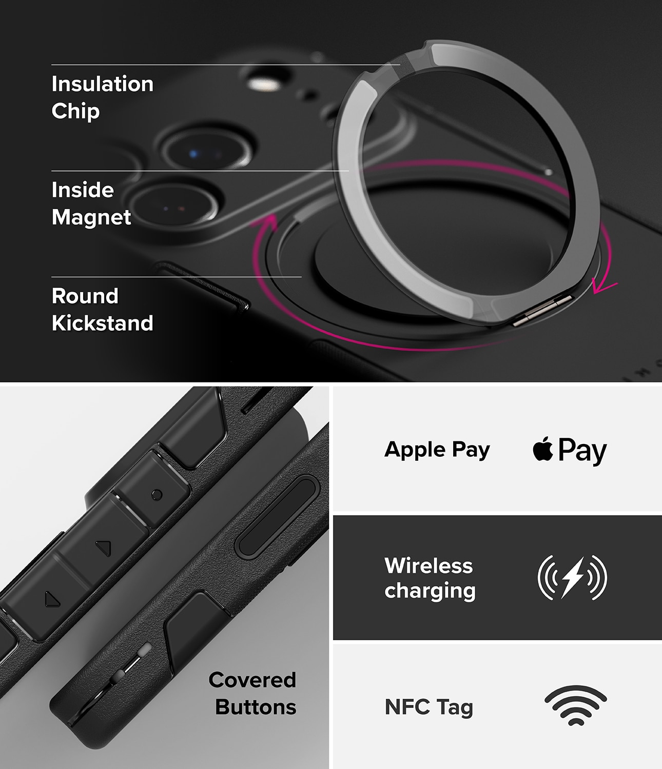 Alles Magnetic Case iPhone 17 Pro Schwarz