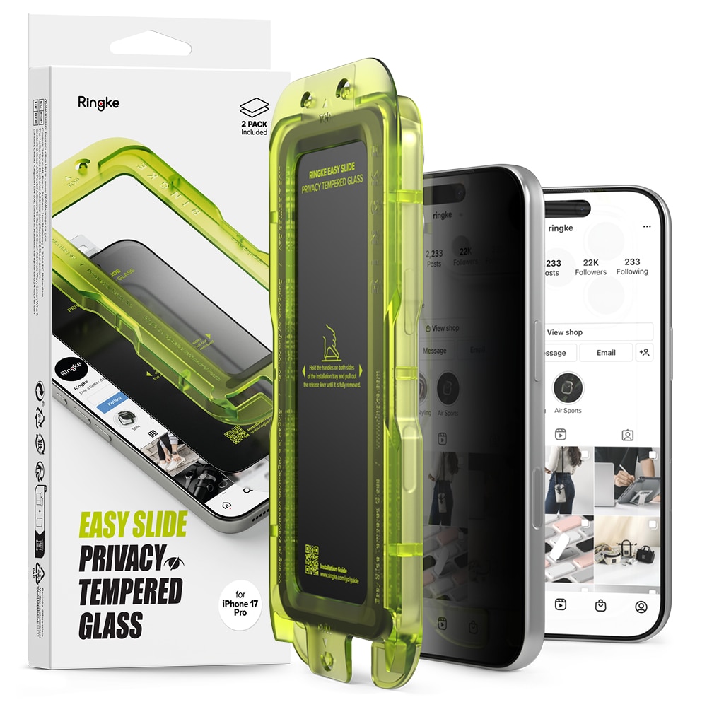 Easy Slide Privacy Glass (2 Stück) iPhone 17 Pro