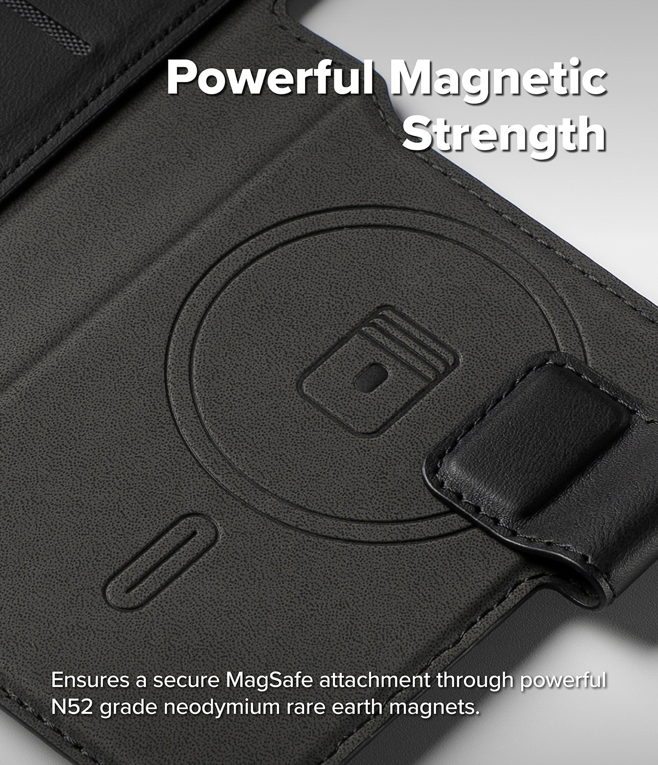 iPhone 17 Pro Max Folio Grip Wallet Magnetic Black