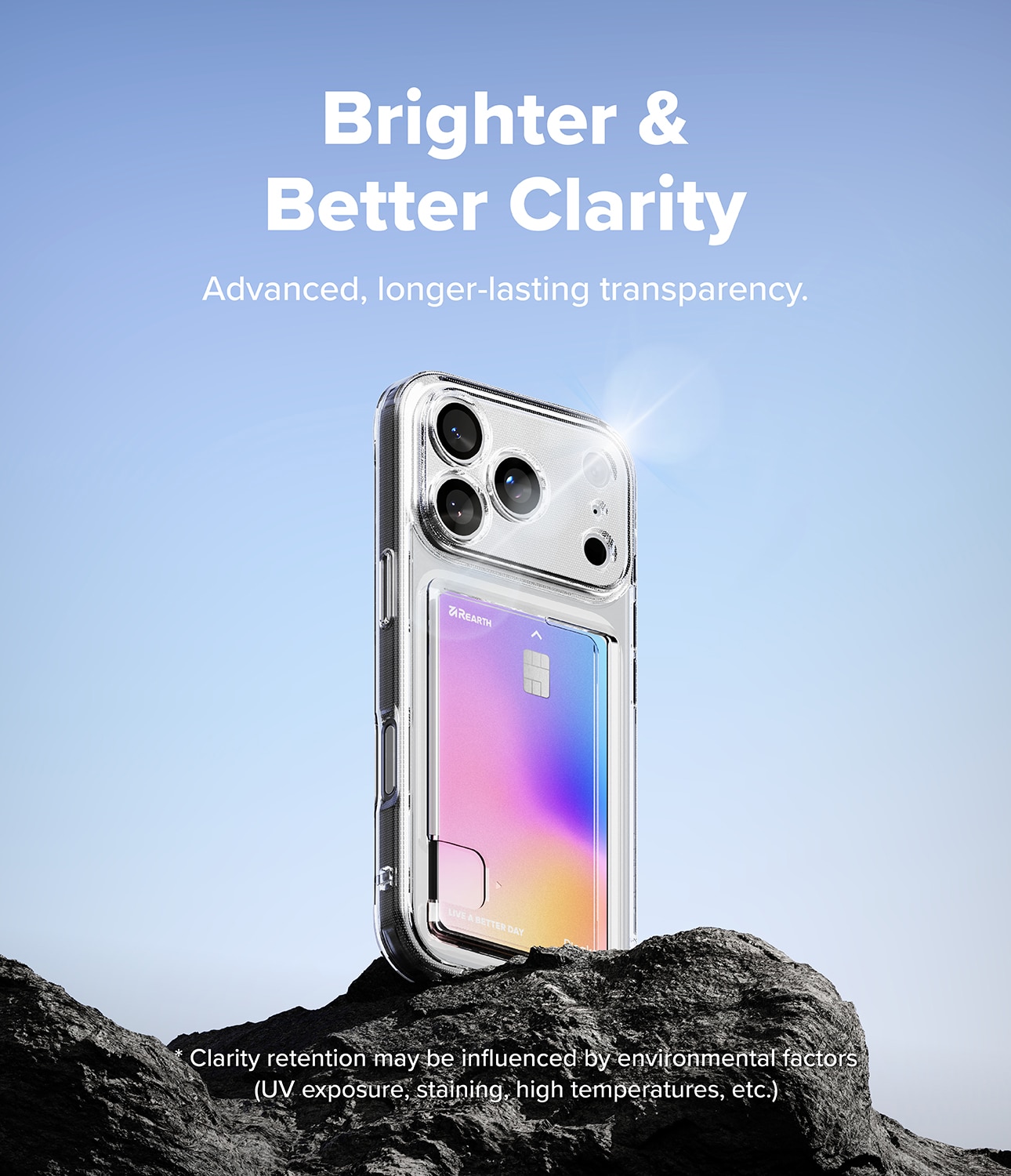 Fusion Card Case iPhone 17 Pro Transparent