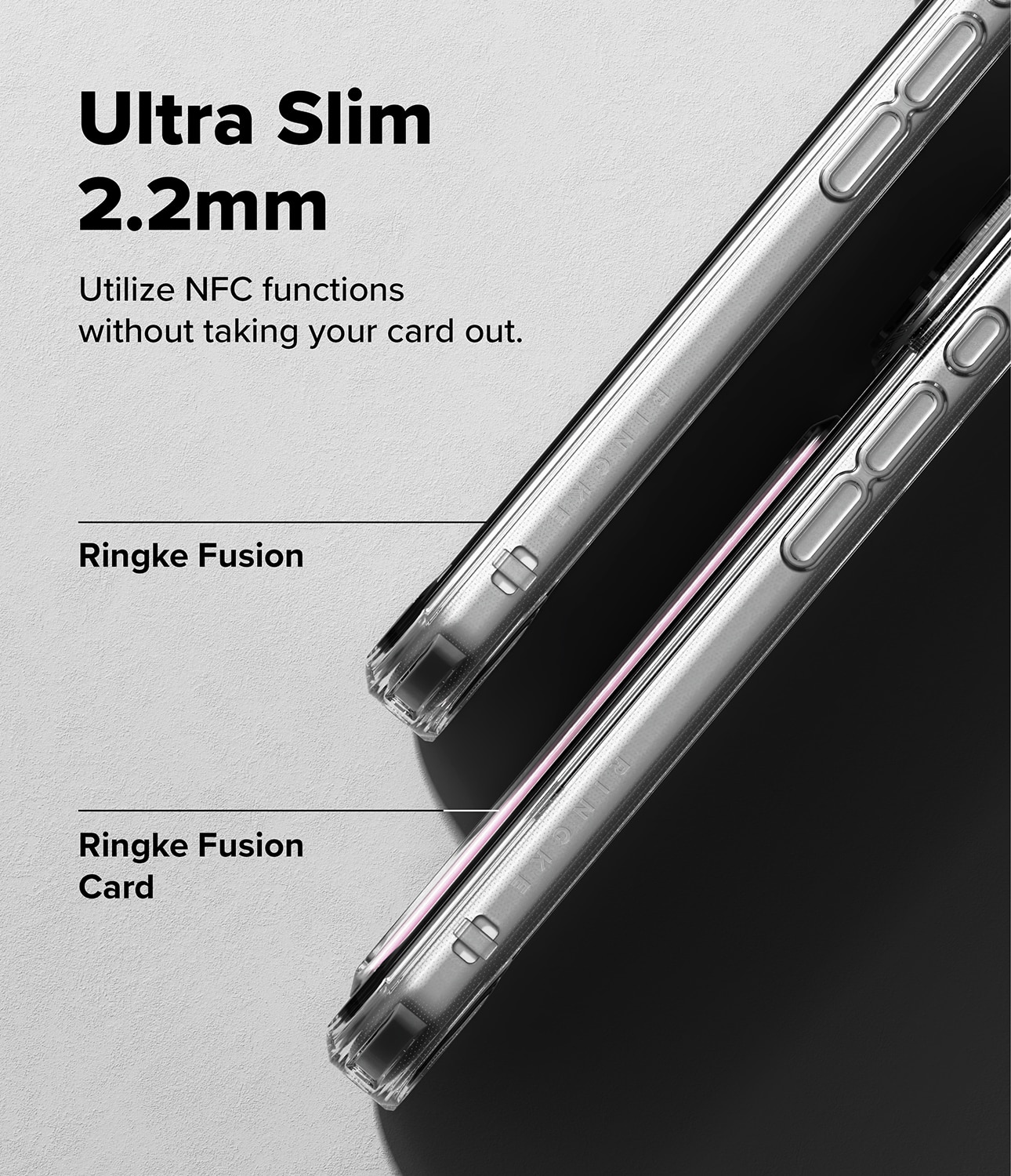 Fusion Card Case iPhone 17 Pro Transparent