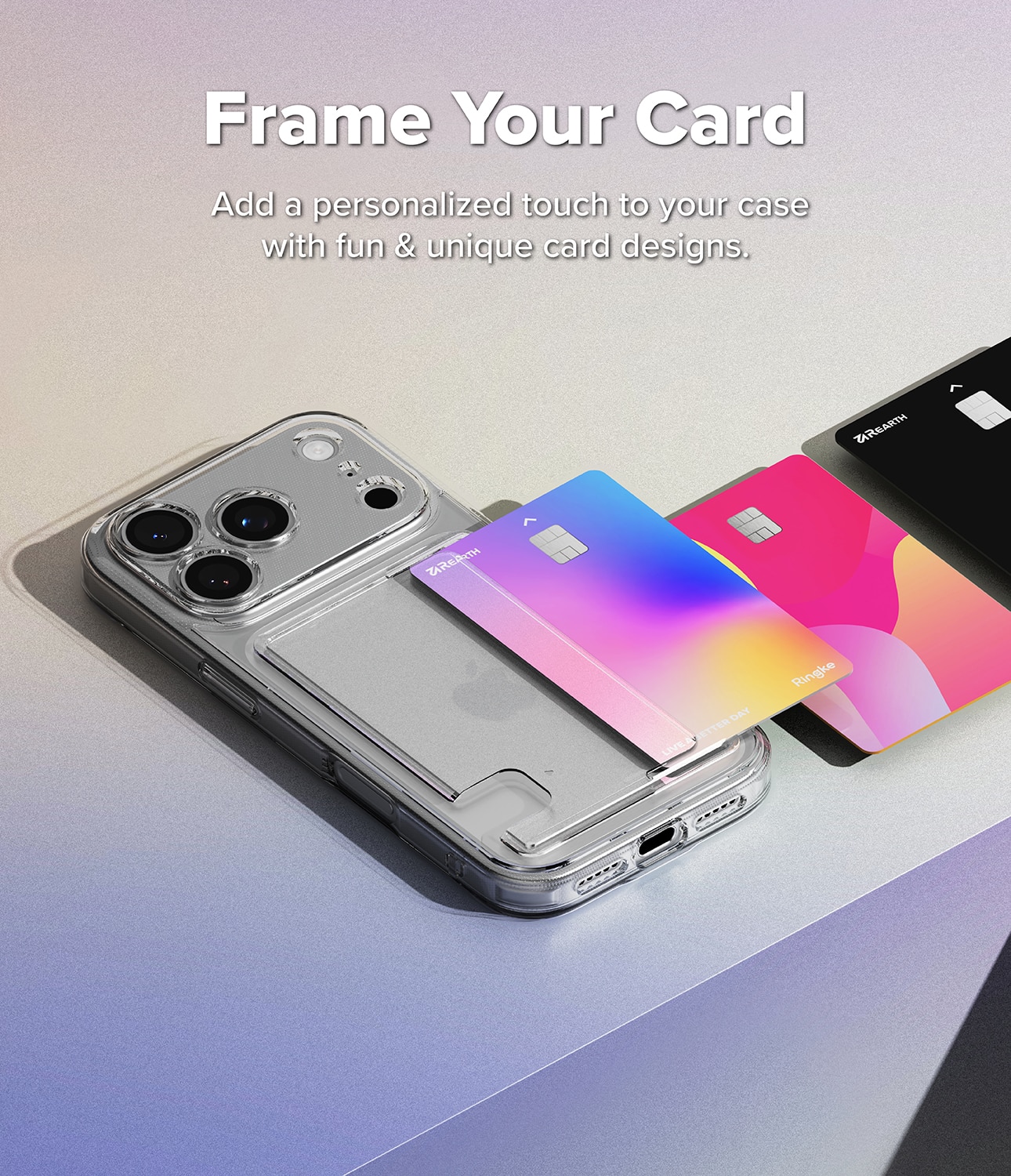 Fusion Card Case iPhone 17 Pro Transparent