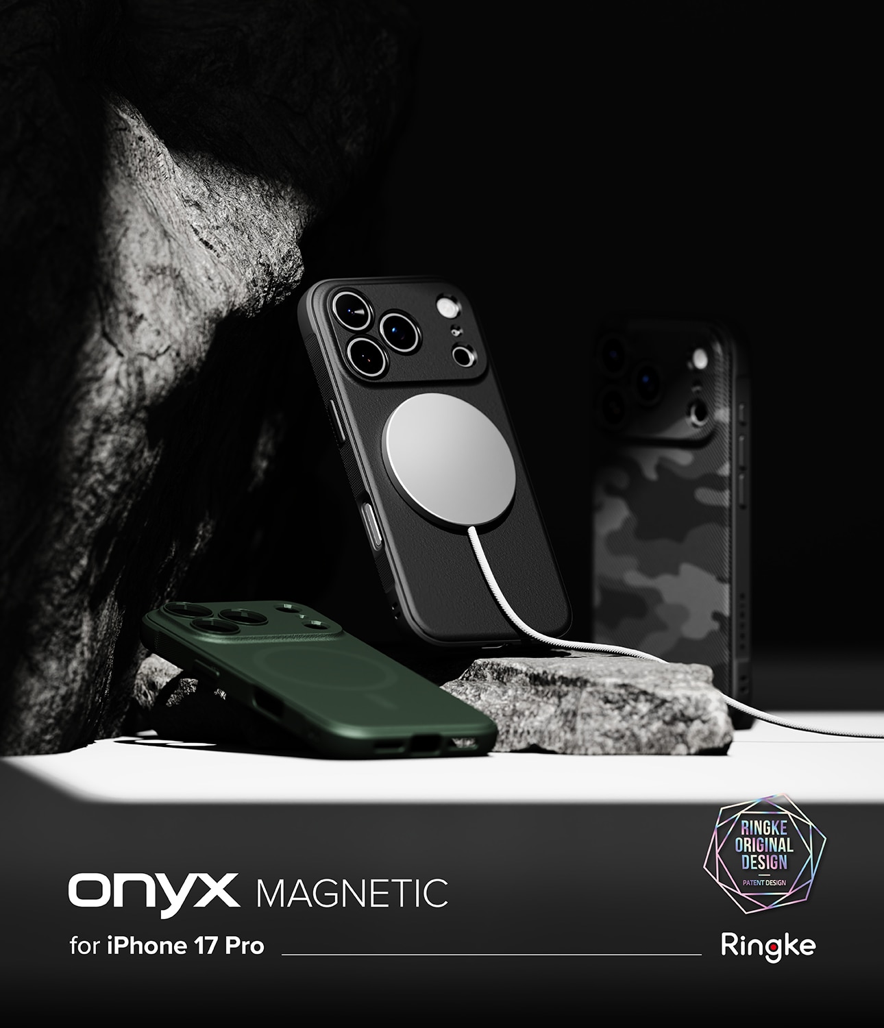 Onyx Magnetic Case iPhone 17 Pro Max Dark Green