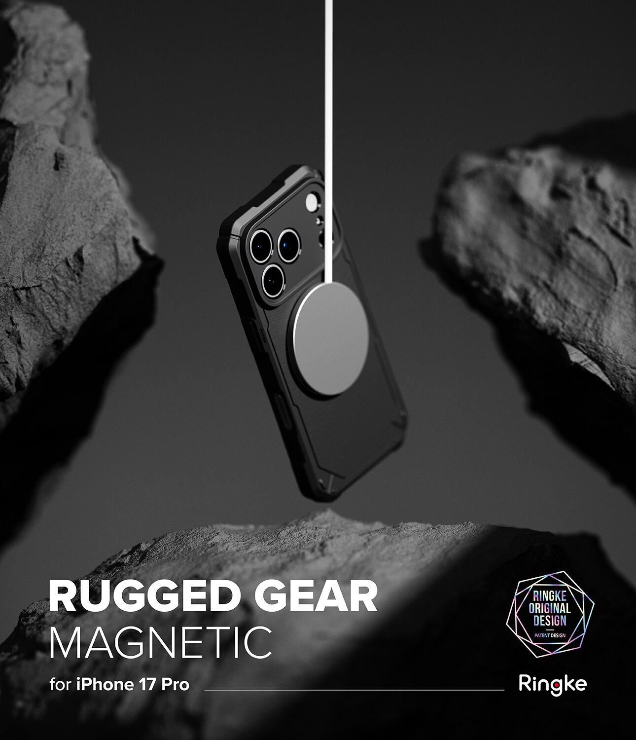 Rugged Gear Magnetic Case iPhone 17 Pro Black