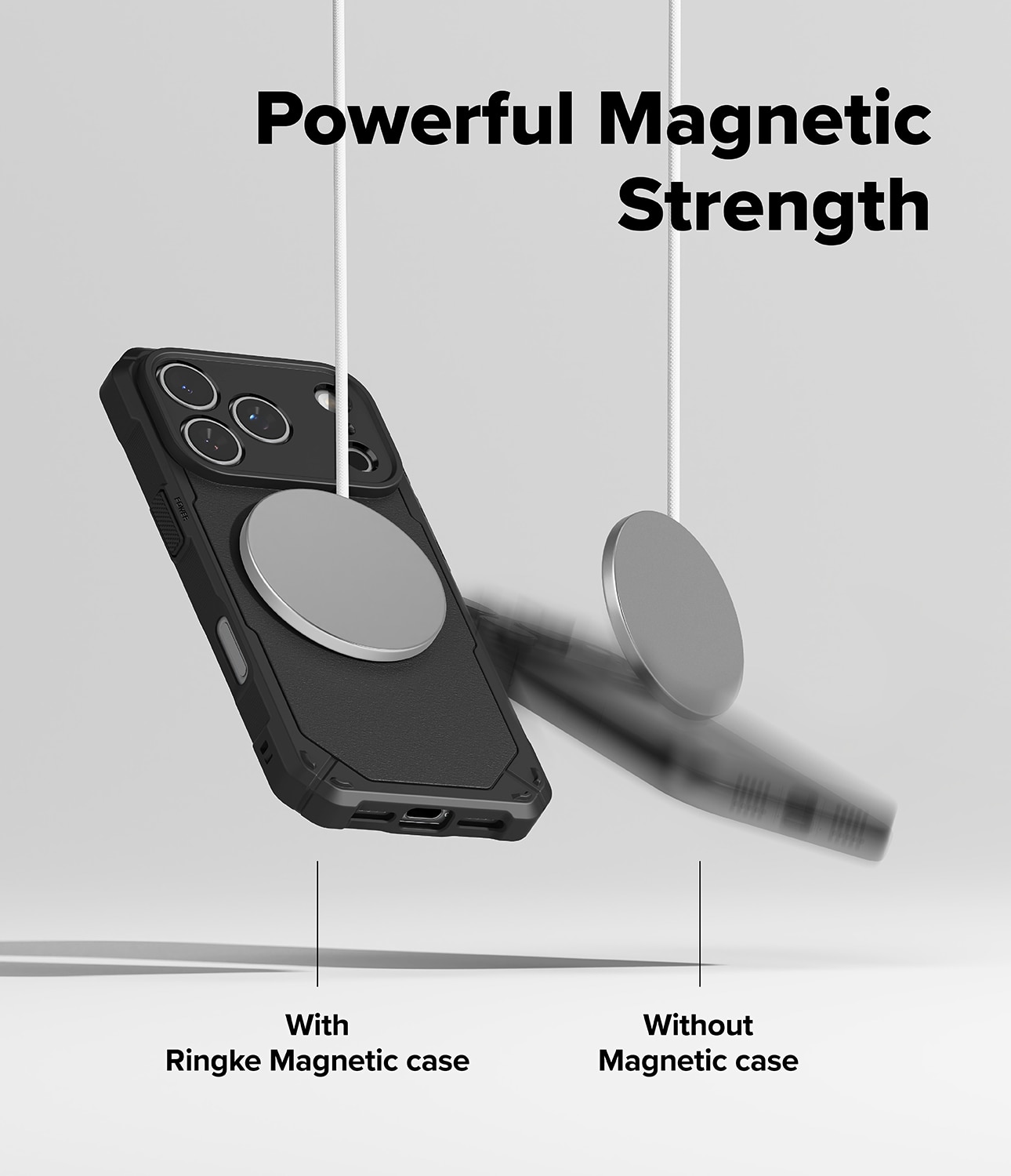 Rugged Gear Magnetic Case iPhone 17 Pro Black