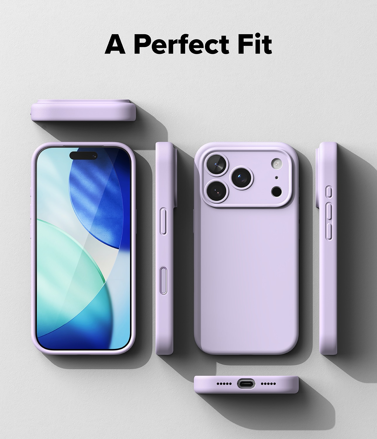 Silicone Magnetic Case iPhone 17 Pro Max Light Purple