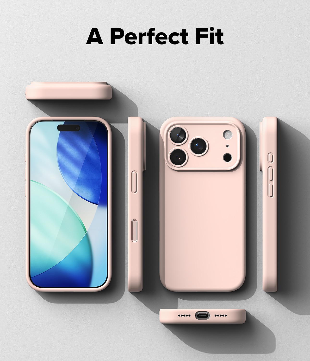 Silicone Magnetic Case iPhone 17 Pro Pink Sand