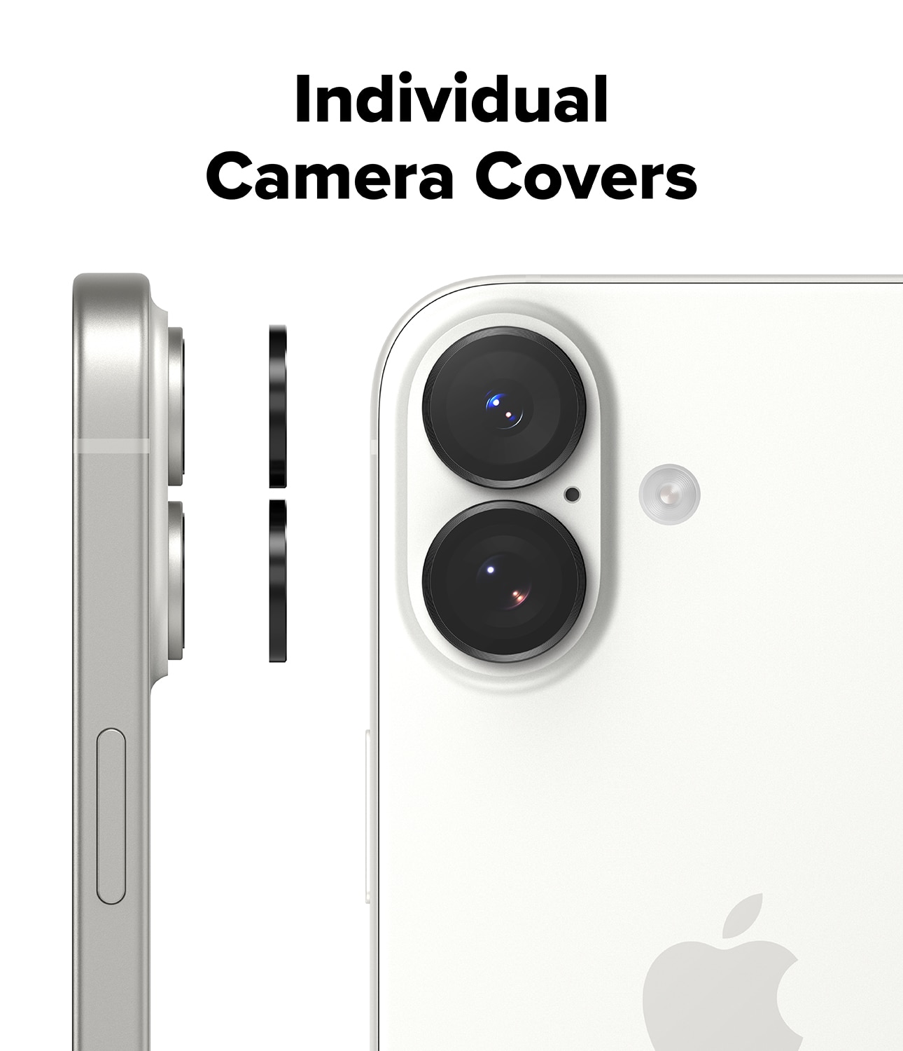 Camera Lens Frame Glass (2 Stück) iPhone 17 Black