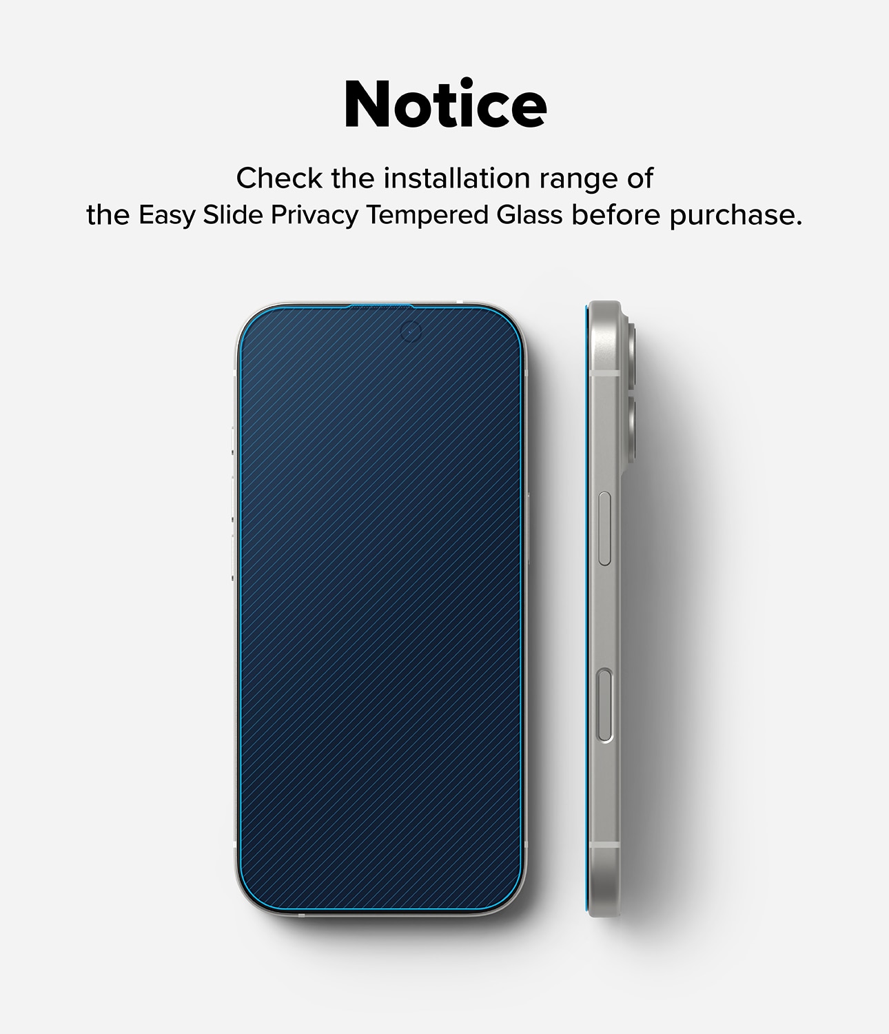 Easy Slide Privacy Glass (2 Stück) iPhone 17