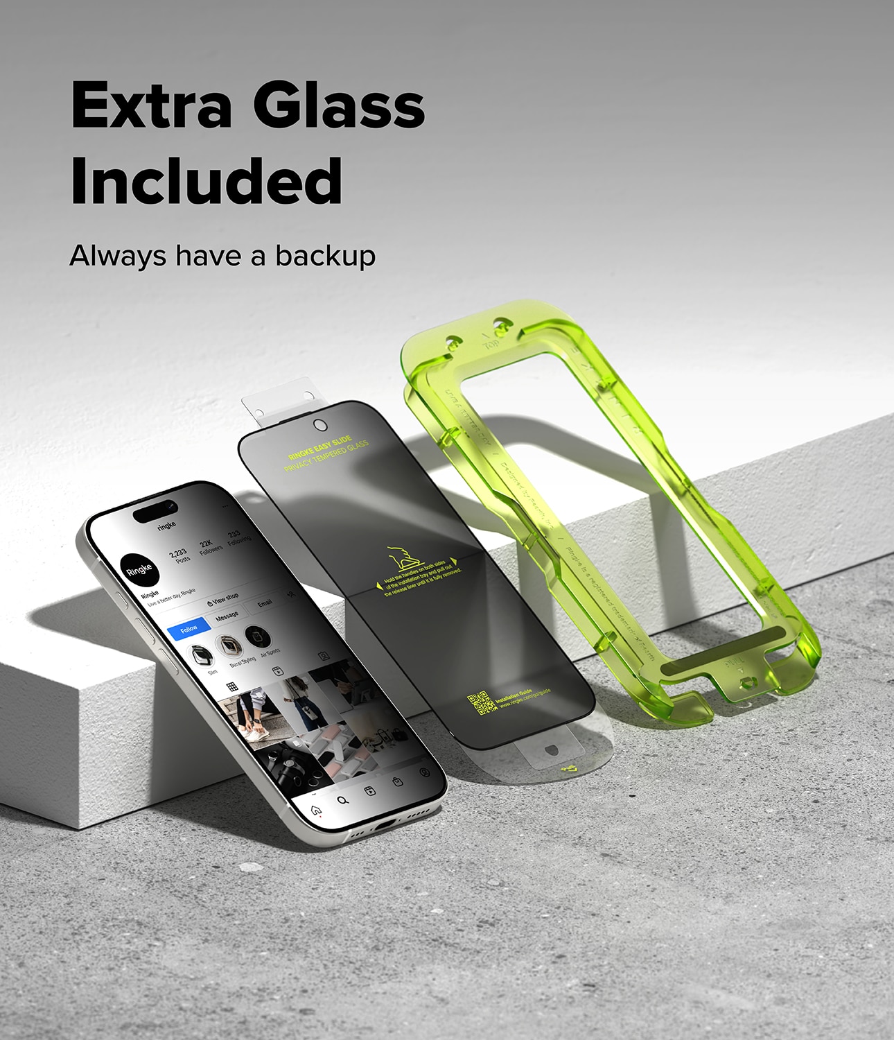 Easy Slide Privacy Glass (2 Stück) iPhone 17