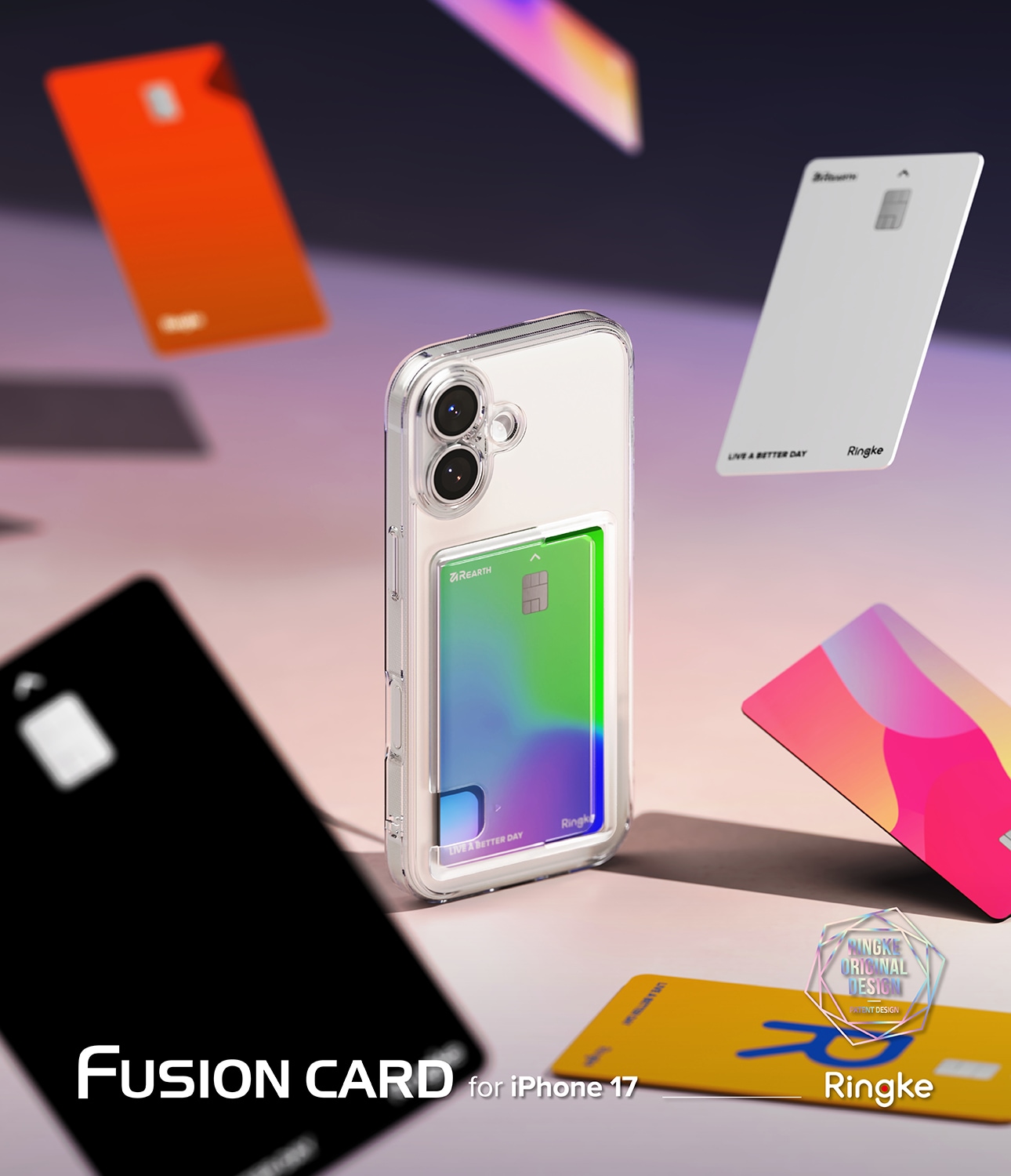 Fusion Card Case iPhone 17 Transparent