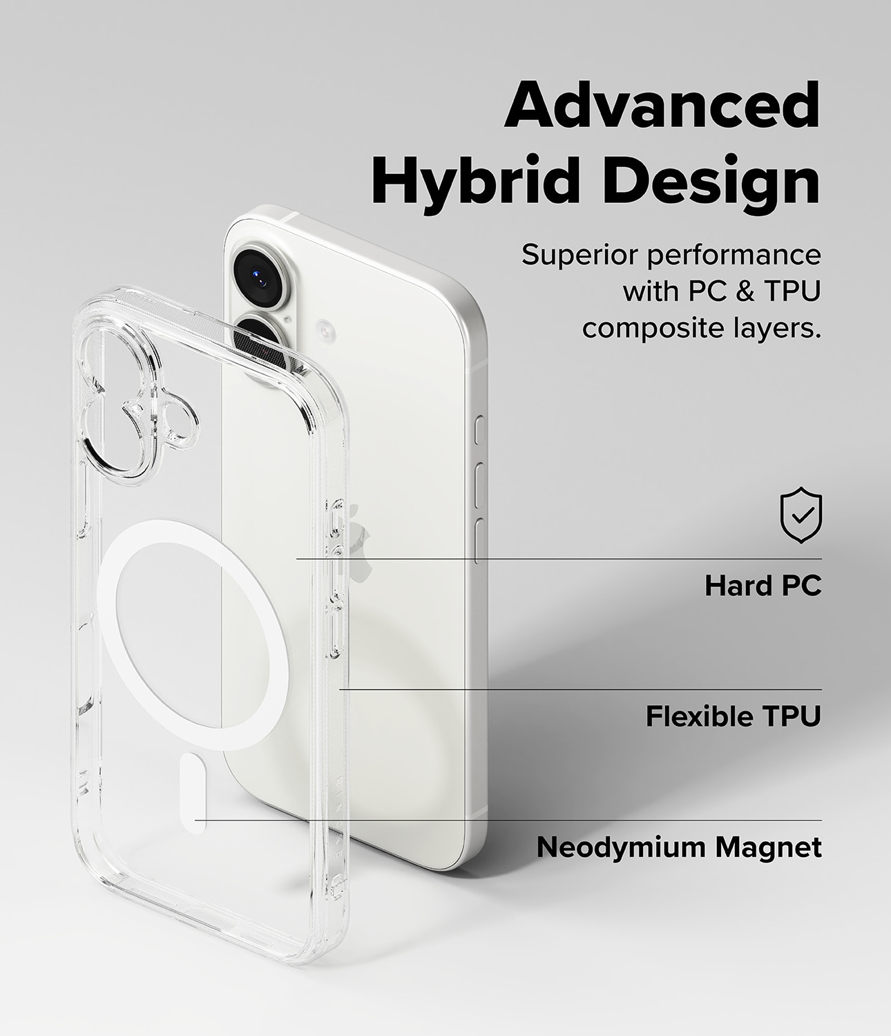 Fusion Magnetic Case iPhone 17  Transparent