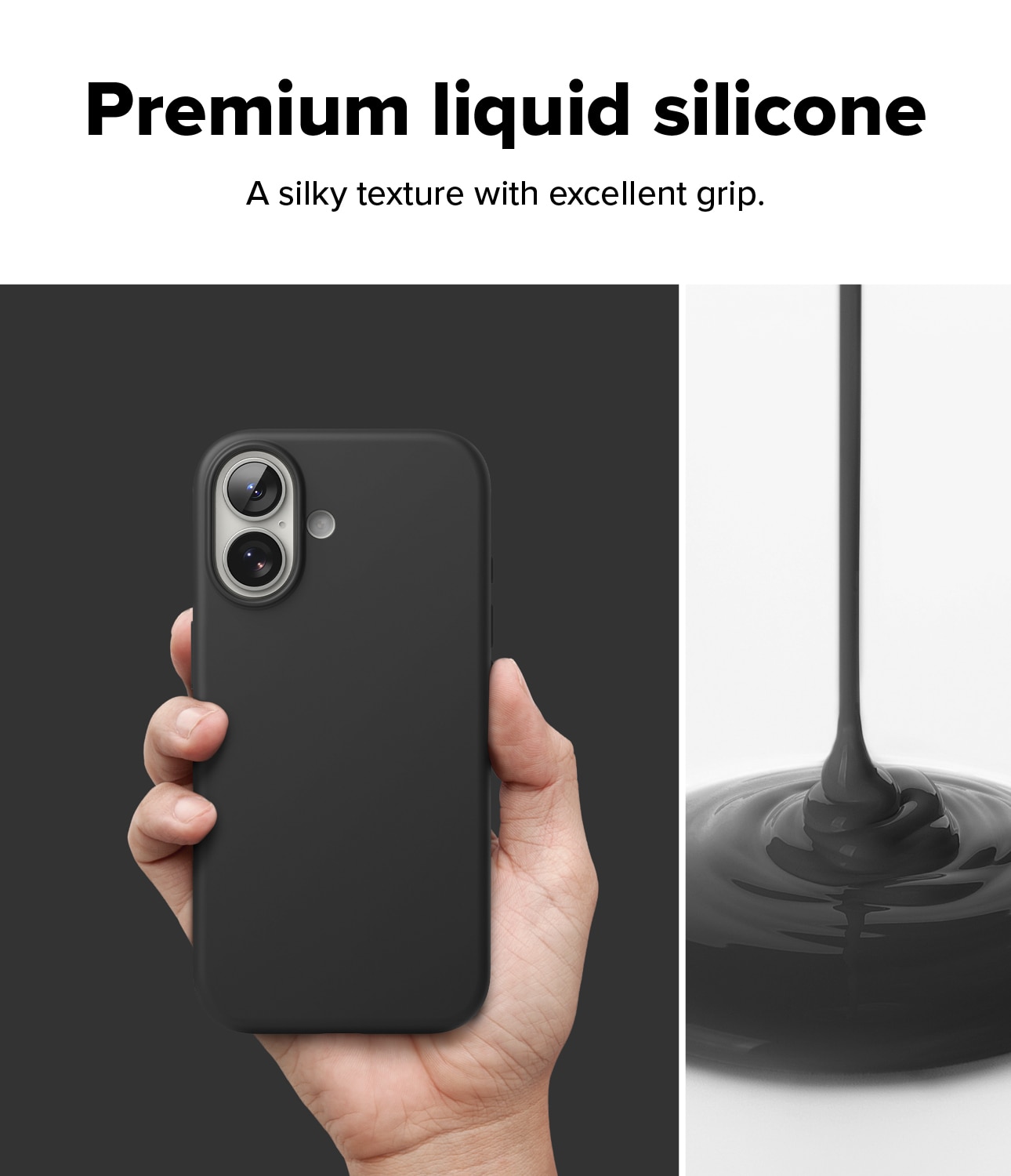Silicone Magnetic Case iPhone 17 Black