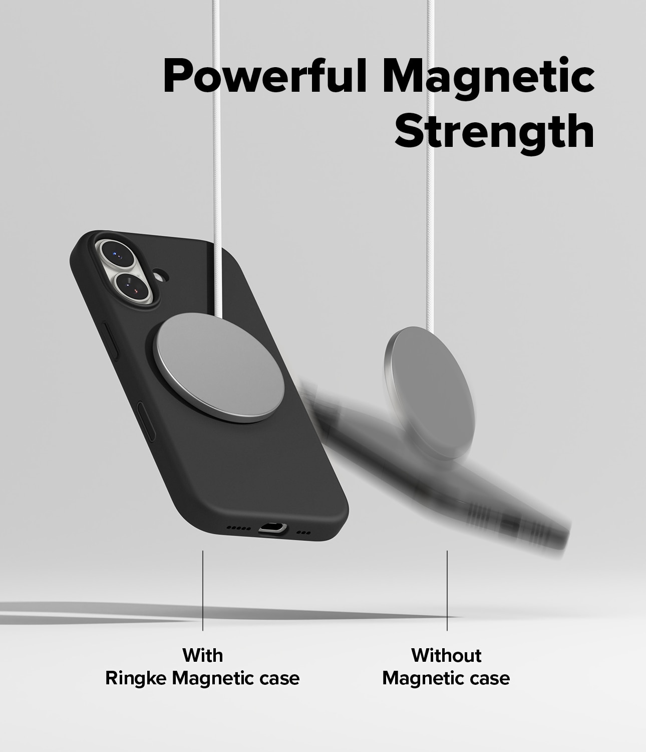 Silicone Magnetic Case iPhone 17 Black