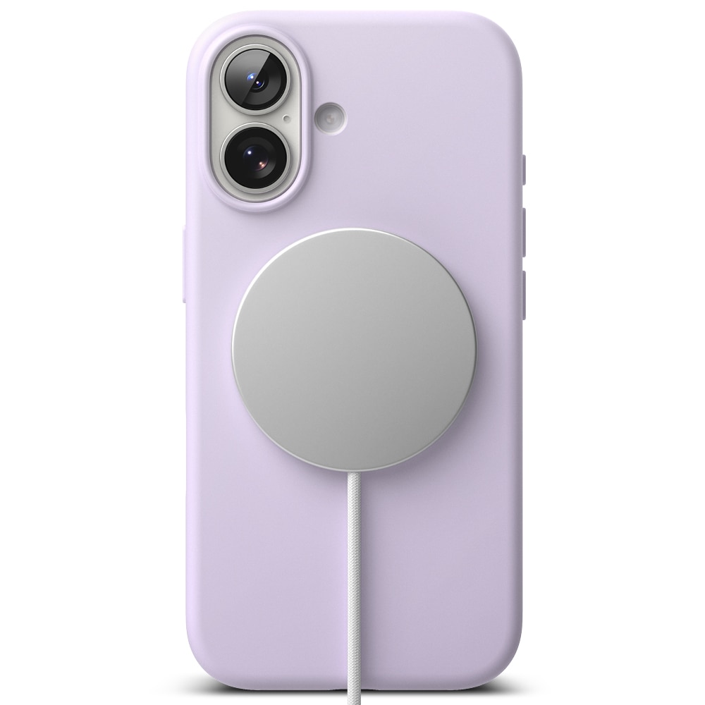Silicone Magnetic Case iPhone 17 Light Purple