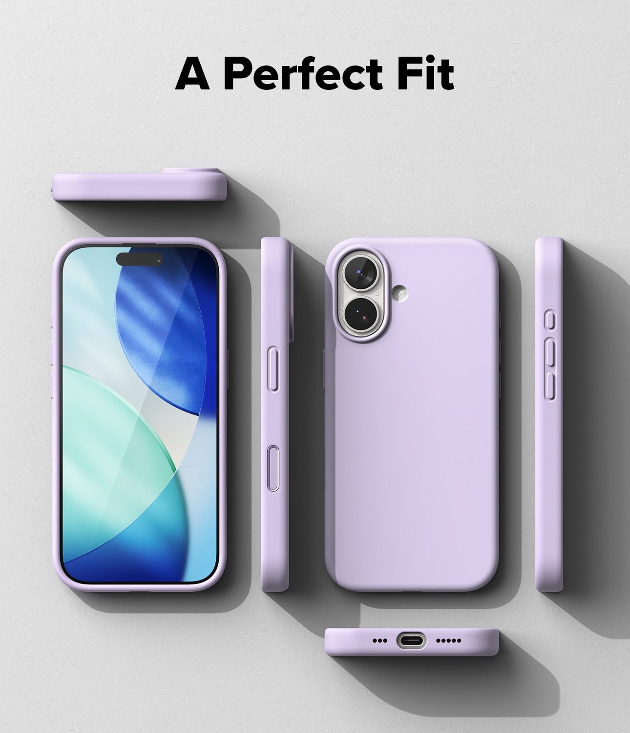 Silicone Magnetic Case iPhone 17 Light Purple