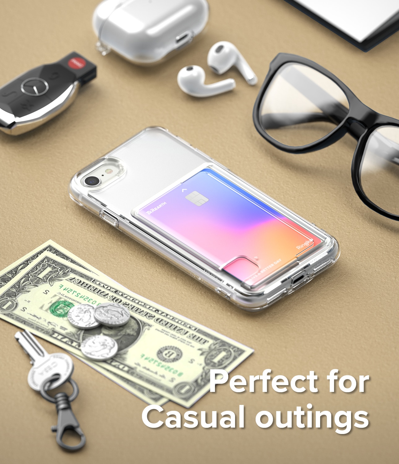 Fusion Card Case iPhone SE 2022 Clear