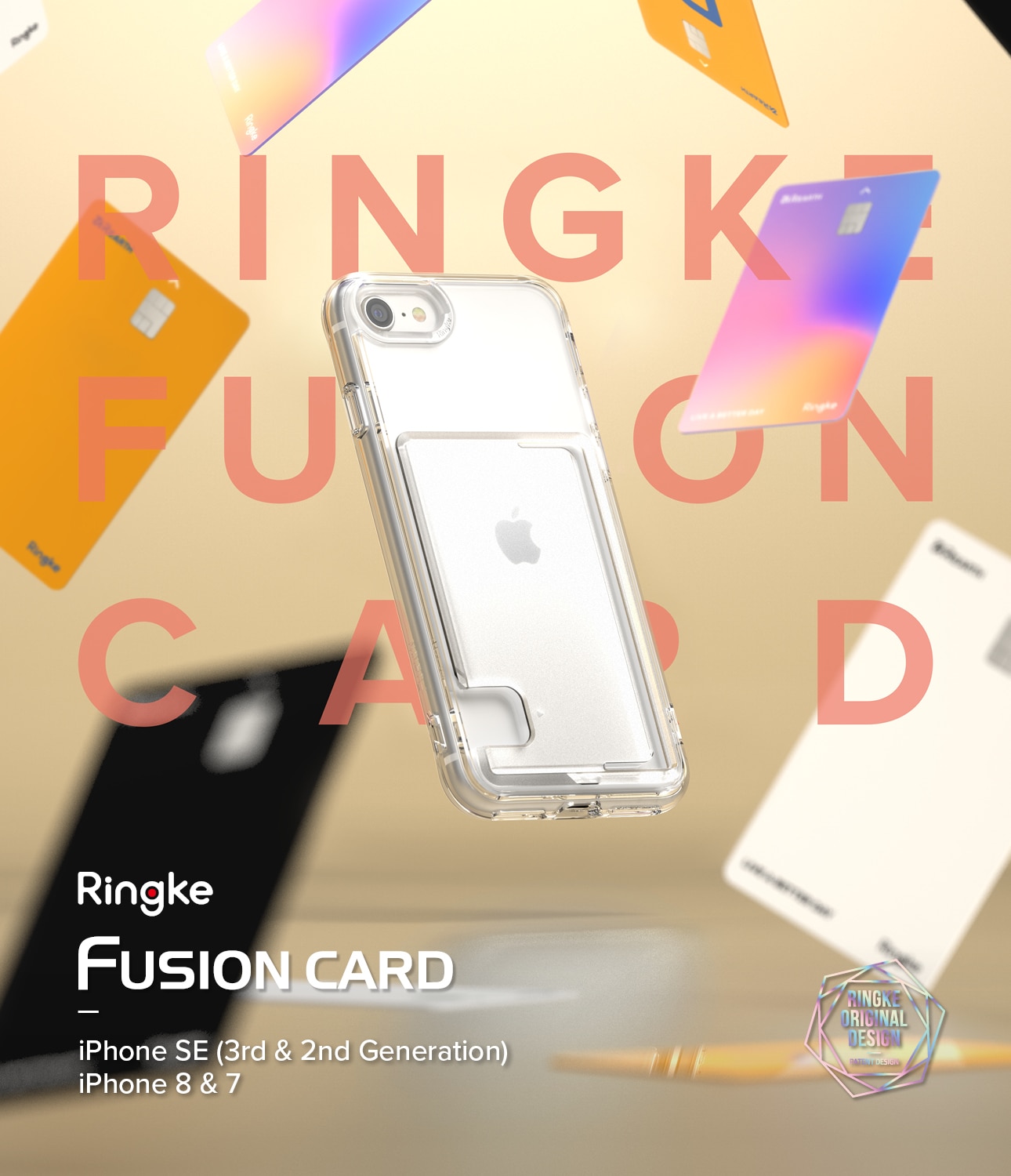 Fusion Card Case iPhone SE 2022 Clear