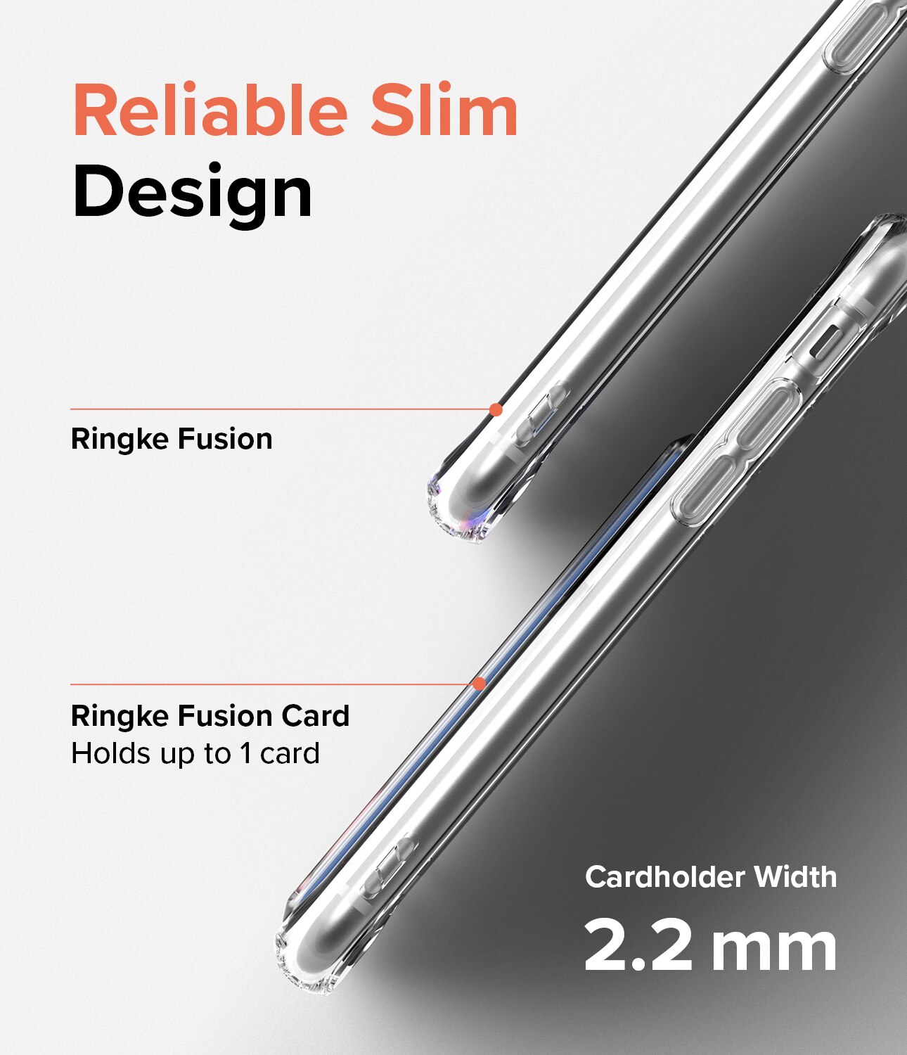 Fusion Card Case iPhone SE 2022 Clear