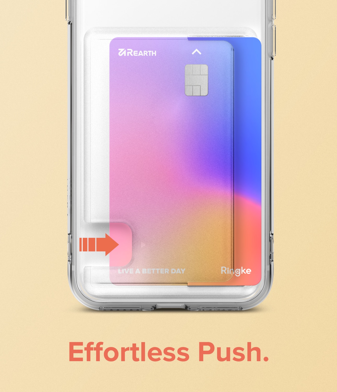 Fusion Card Case iPhone SE 2022 Clear
