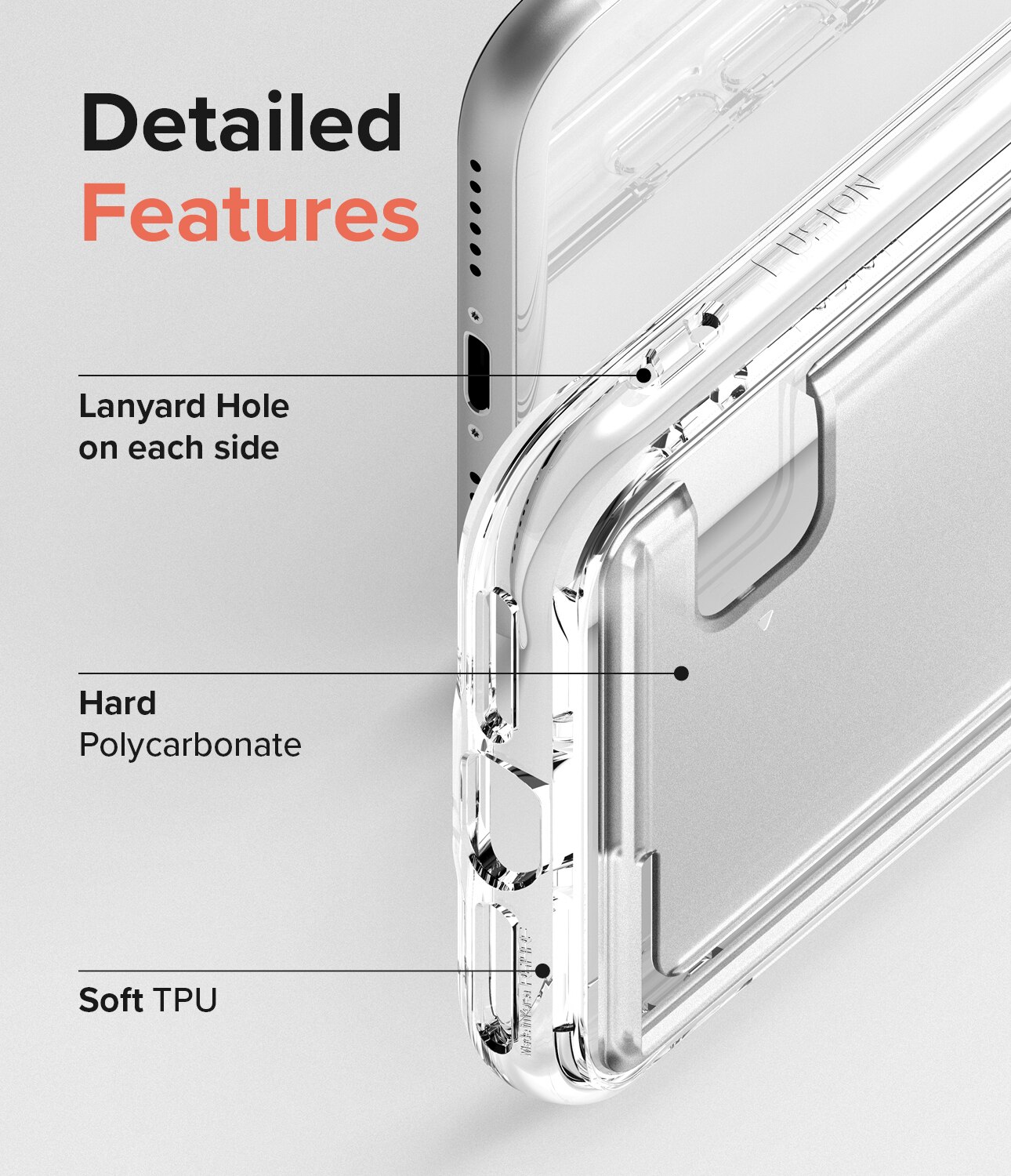 Fusion Card Case iPhone SE 2022 Clear