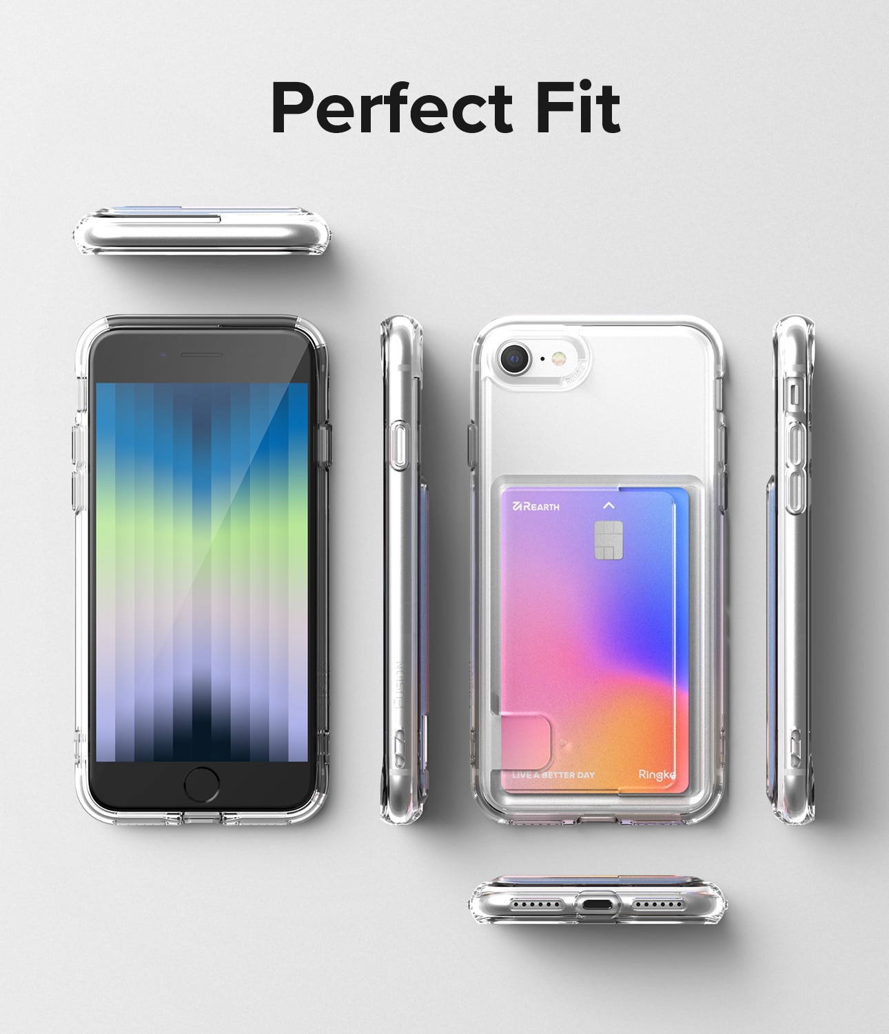 Fusion Card Case iPhone SE 2022 Clear