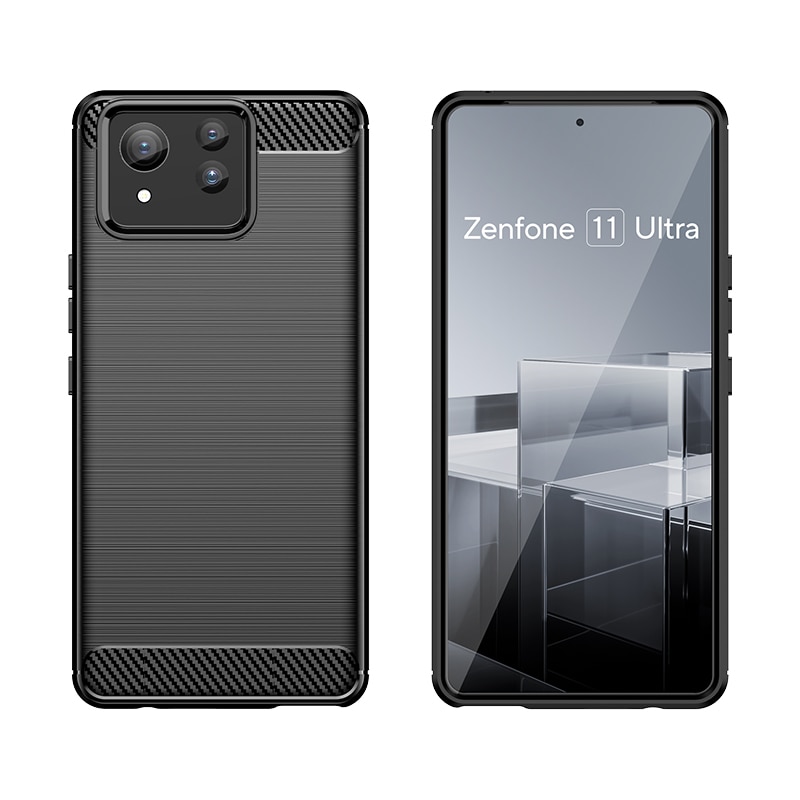Asus Zenfone 11 Ultra Hülle TPU Brushed Black