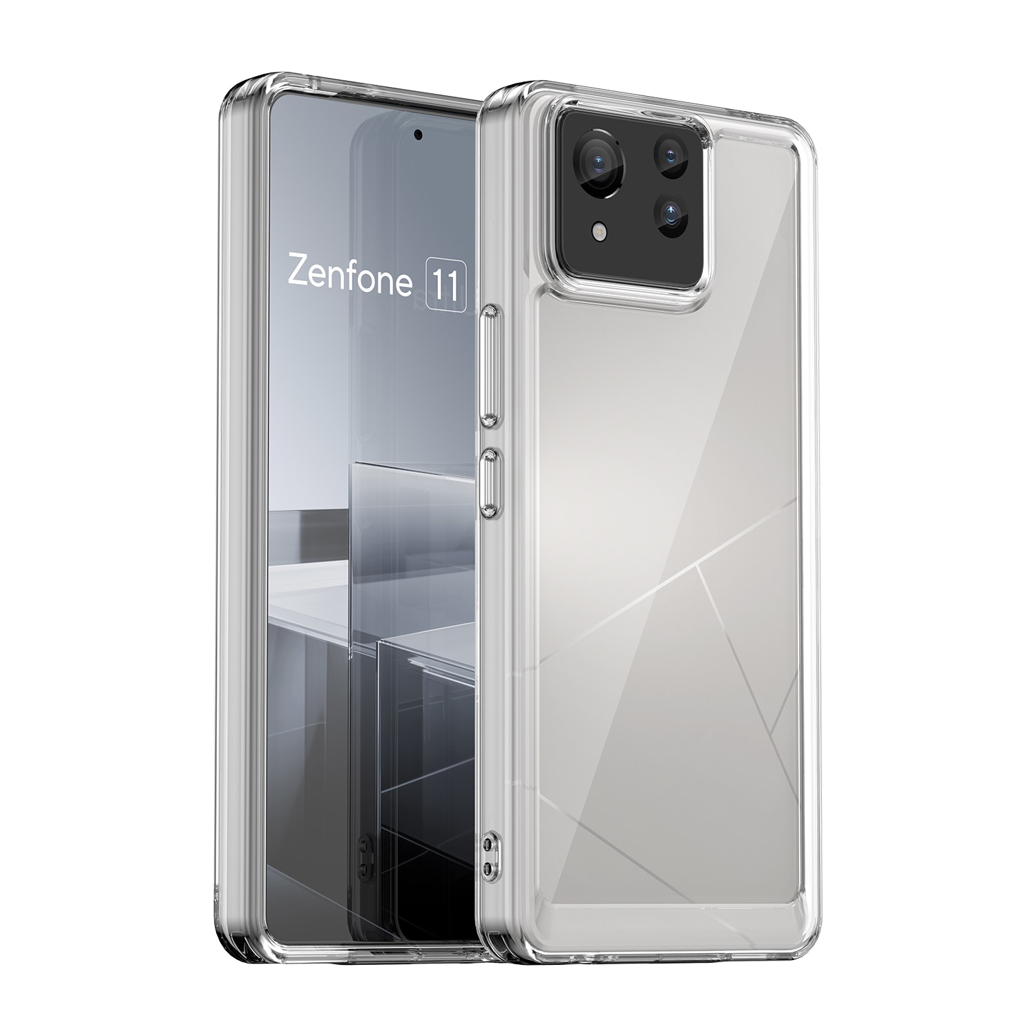 Asus Zenfone 11 Ultra Hybride Handyhülle Crystal Hybrid durchsichtig