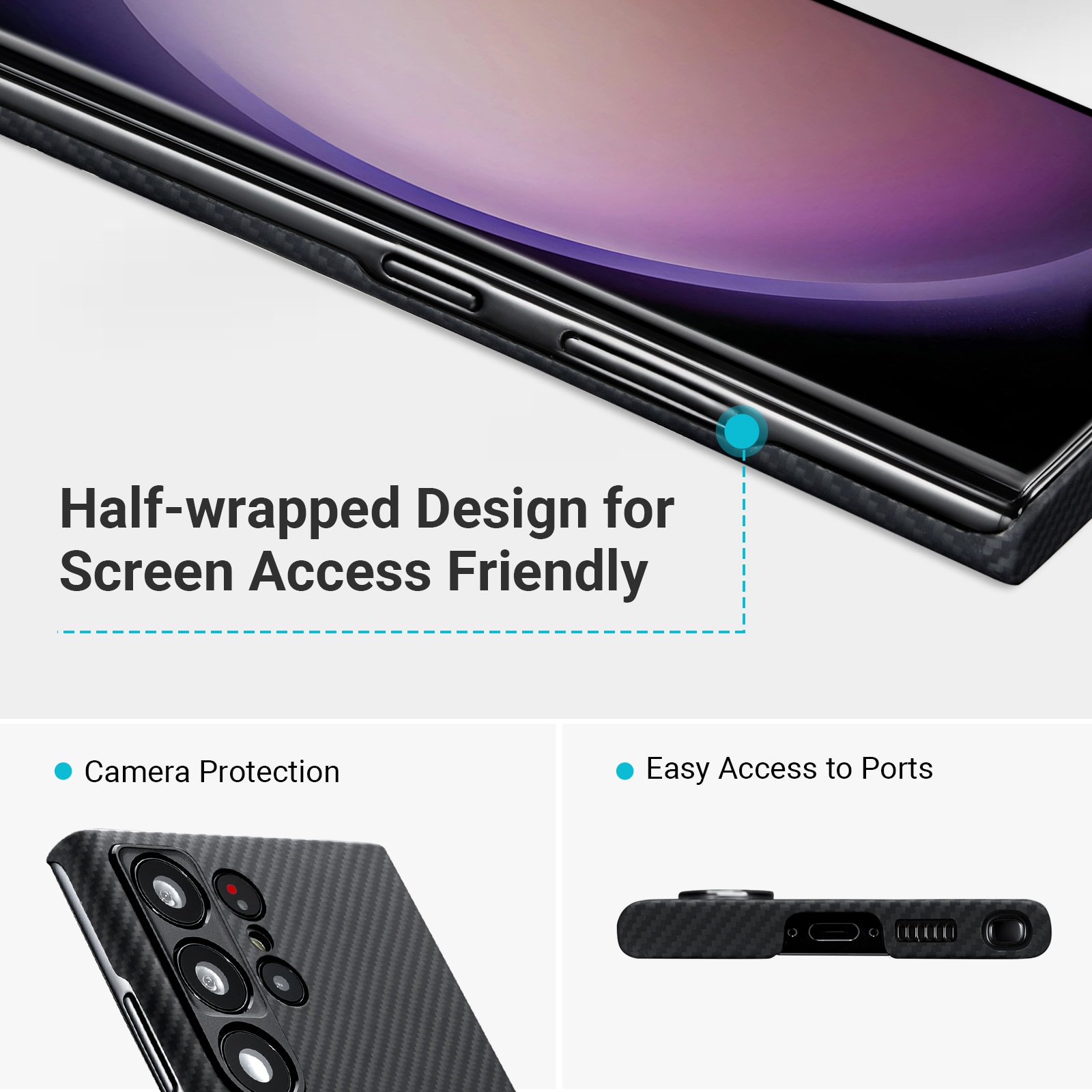 MagEZ Case 3 Hülle Samsung Galaxy S23 Ultra Black/Grey