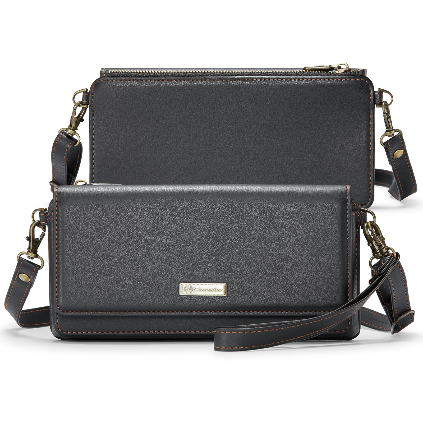 Universal Crossbody Brieftasche schwarz