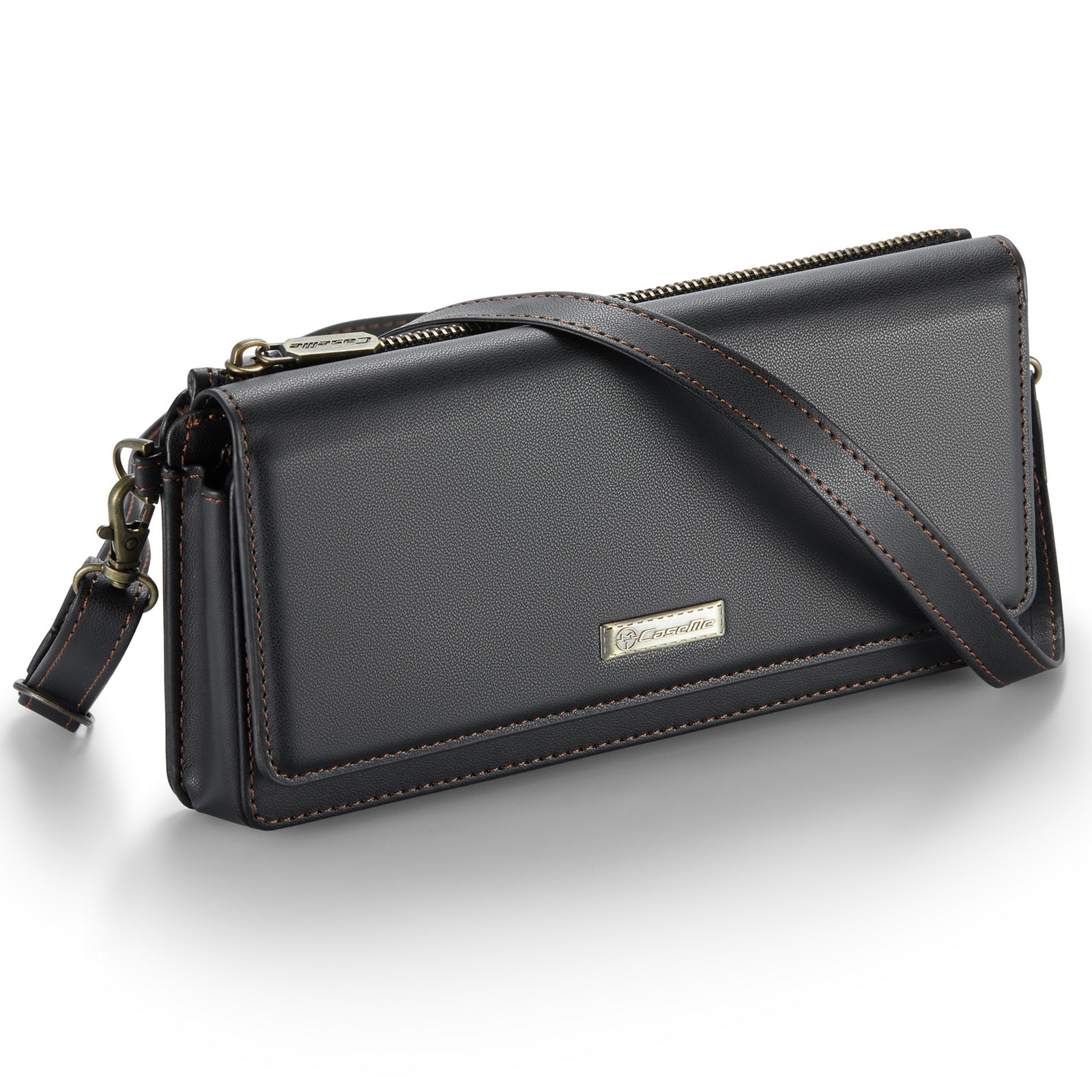 Universal Crossbody Brieftasche schwarz