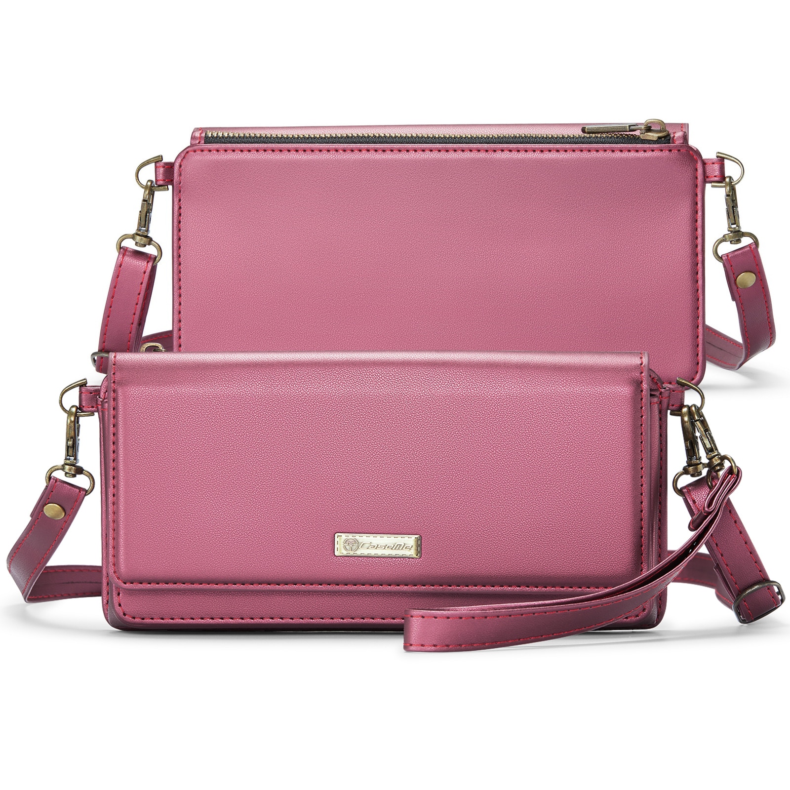 Universal Crossbody Brieftasche burgund