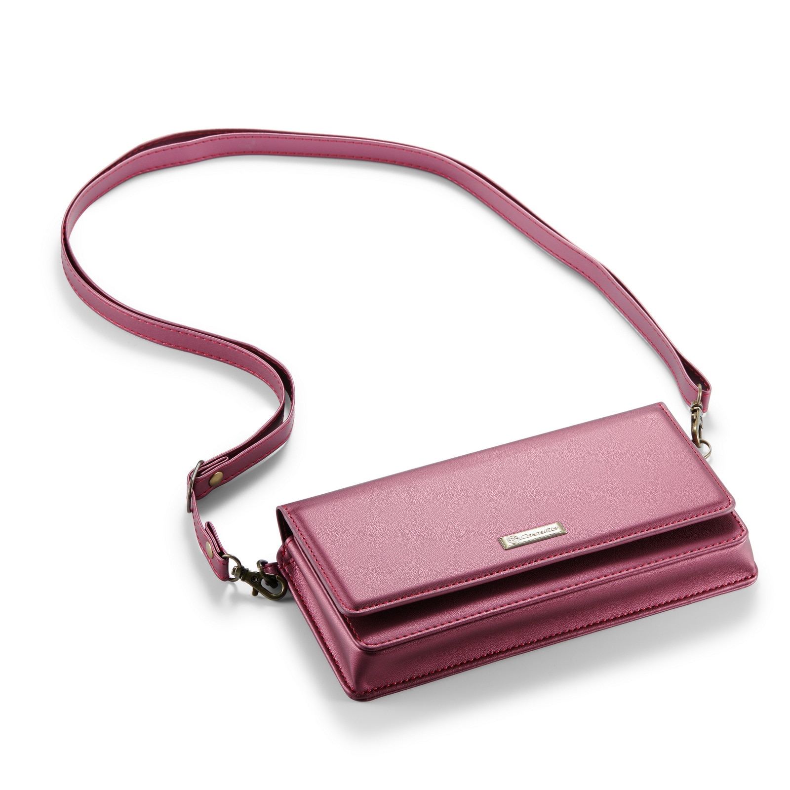 Universal Crossbody Brieftasche burgund